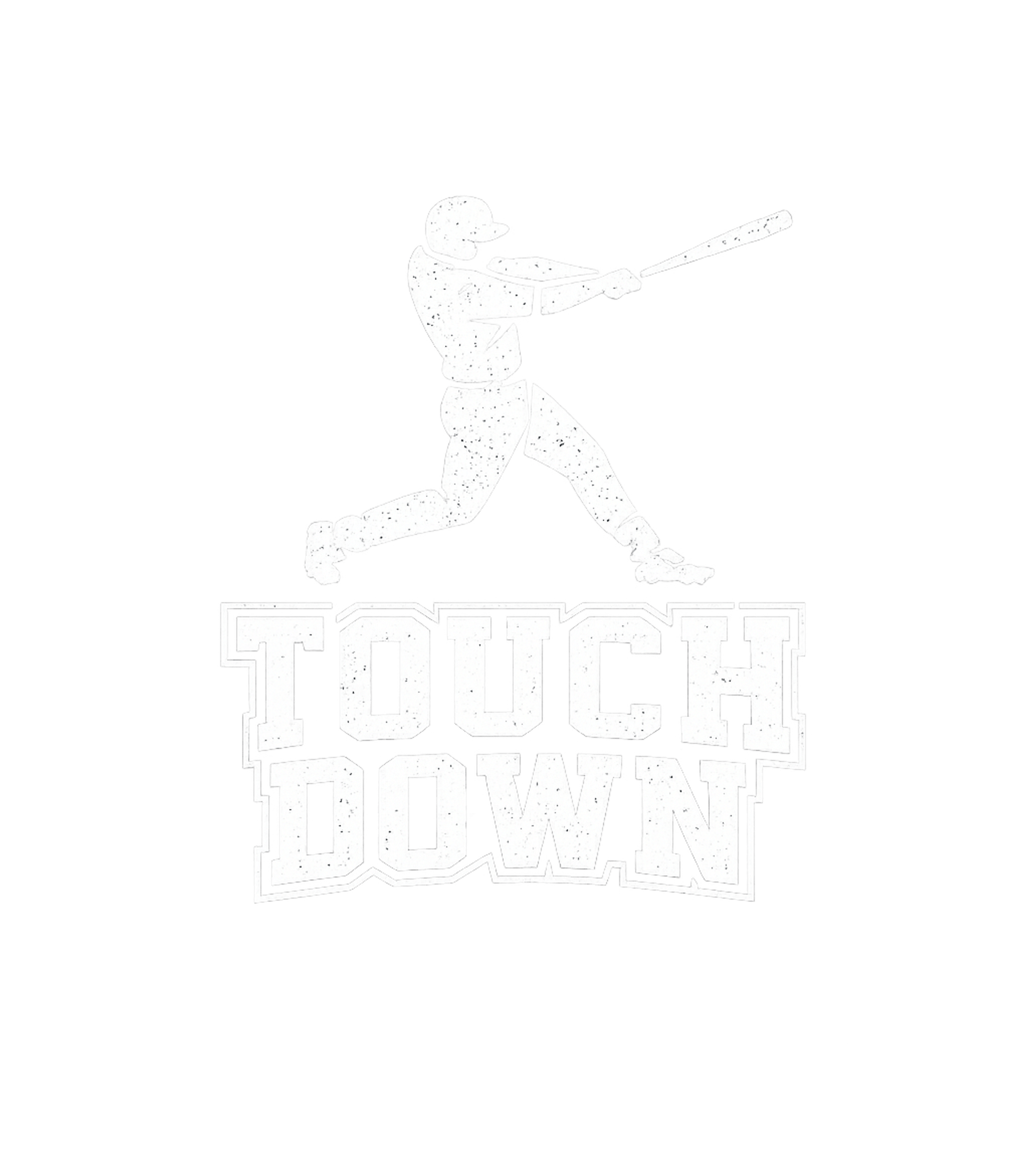 Touch Down Baseball Bat Men's T Shirt