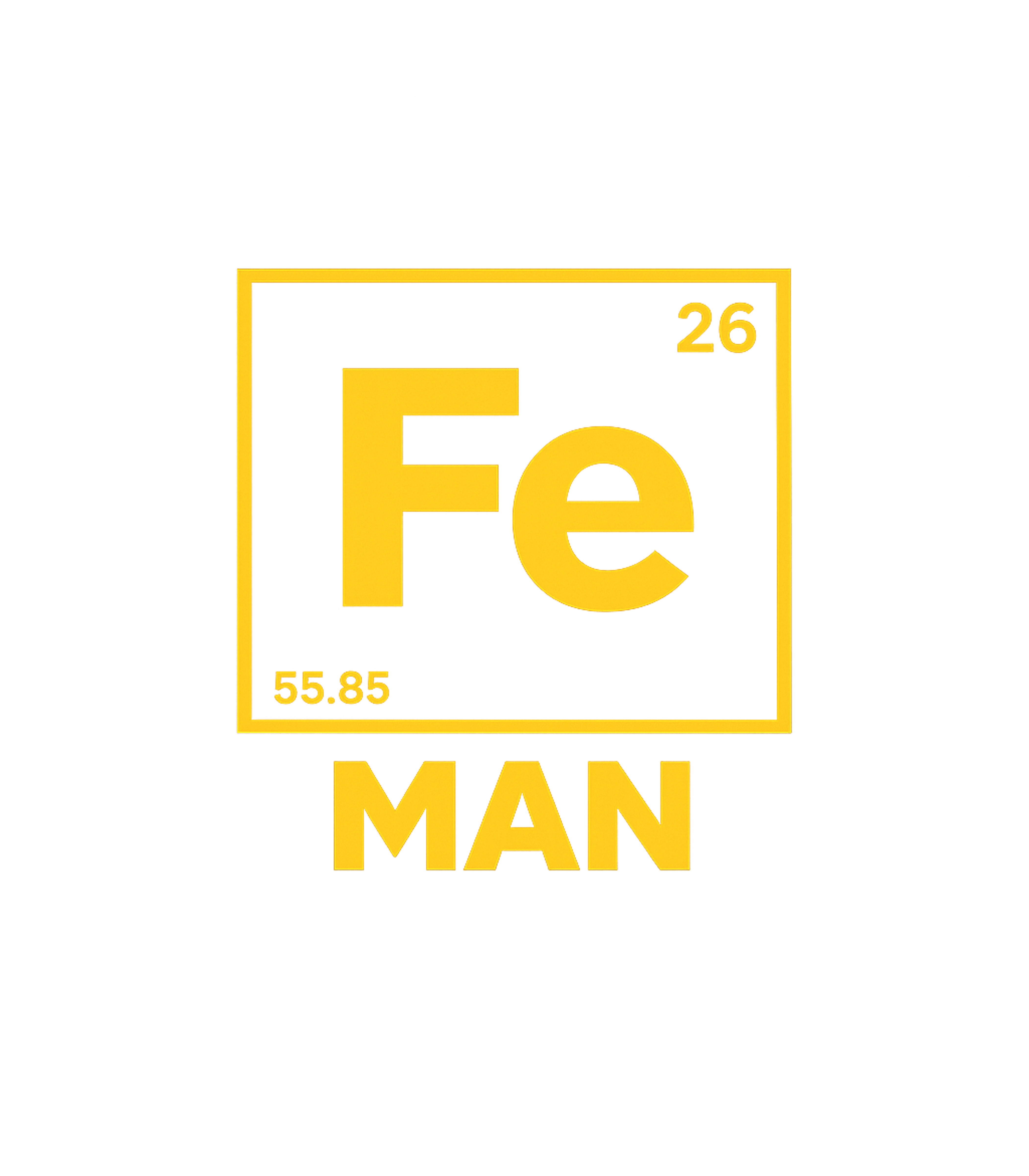 Chemical Element For Iron Man Men's T Shirt