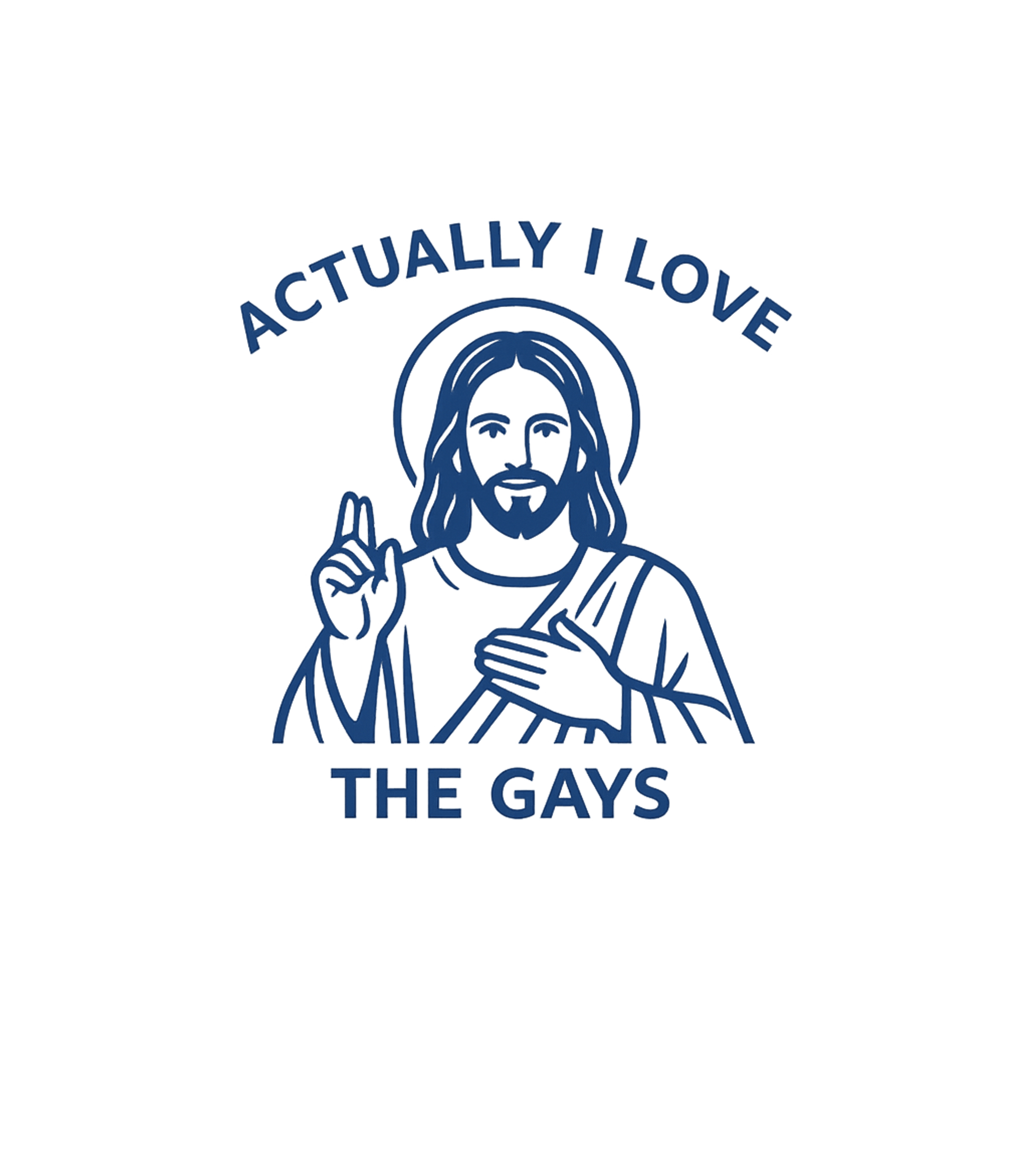 Actually I Love The Gays Men's T Shirt