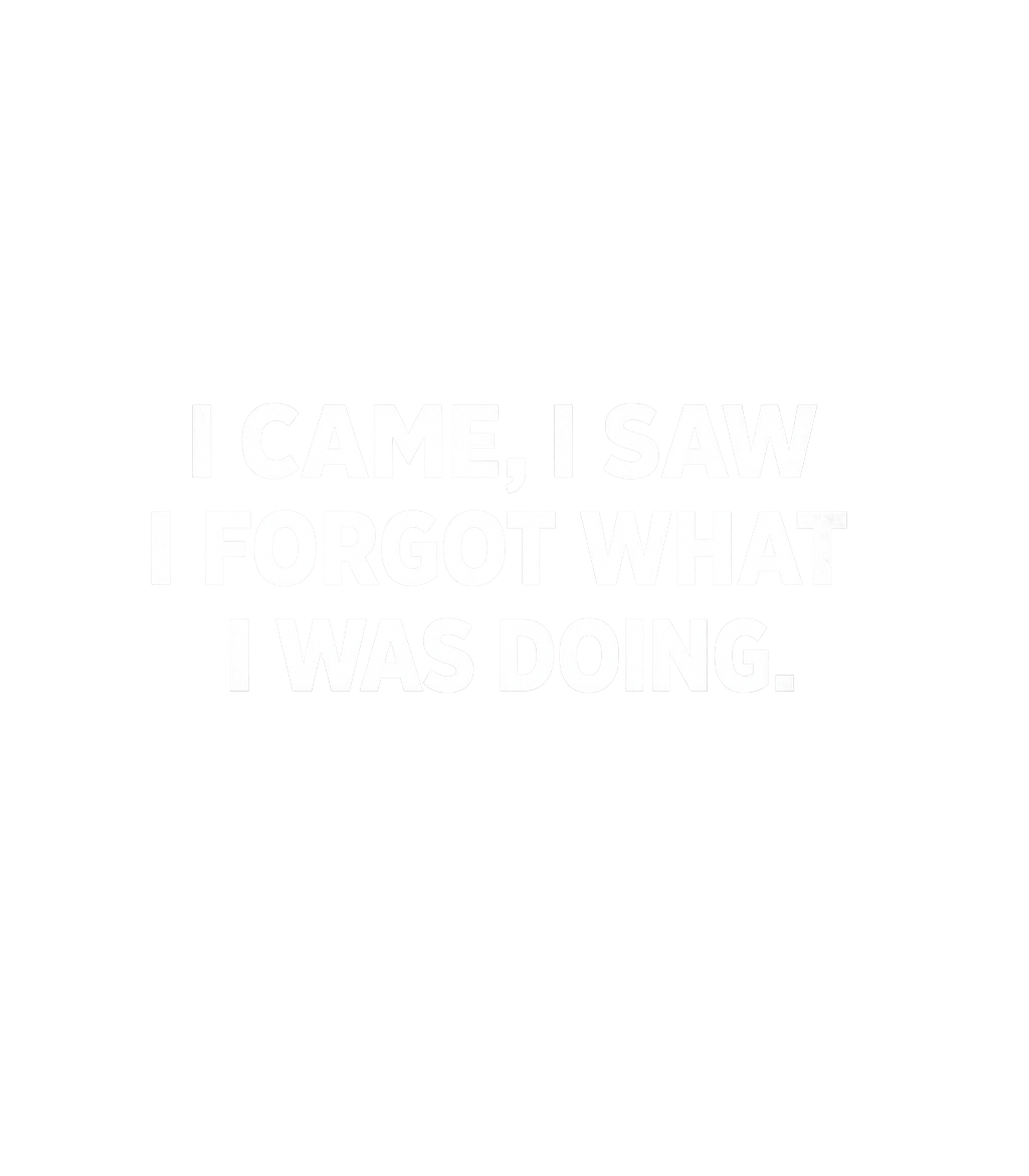 Came Saw Forgot Doing