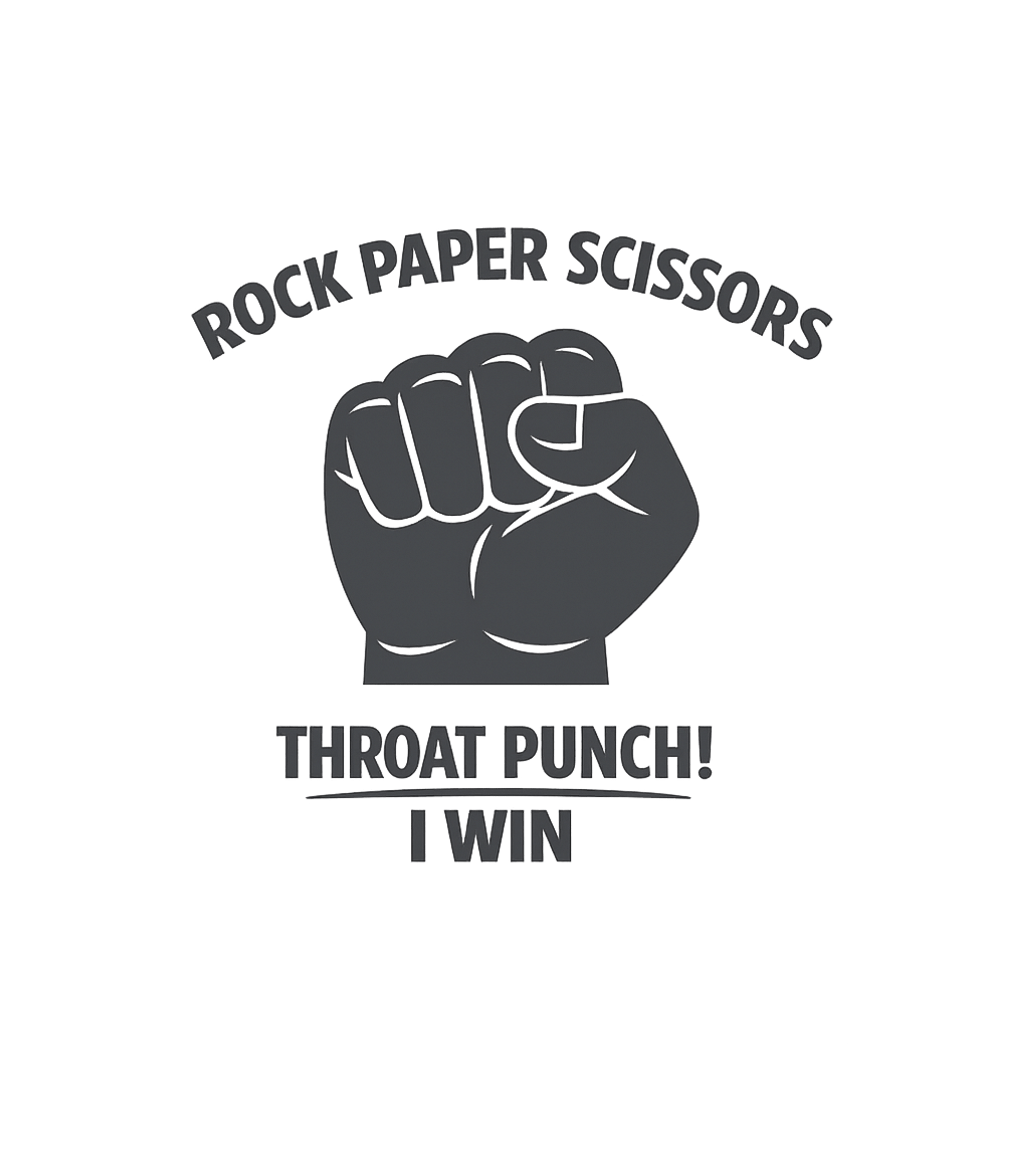 Rock Paper Scissors Throat Punch Men's T Shirt