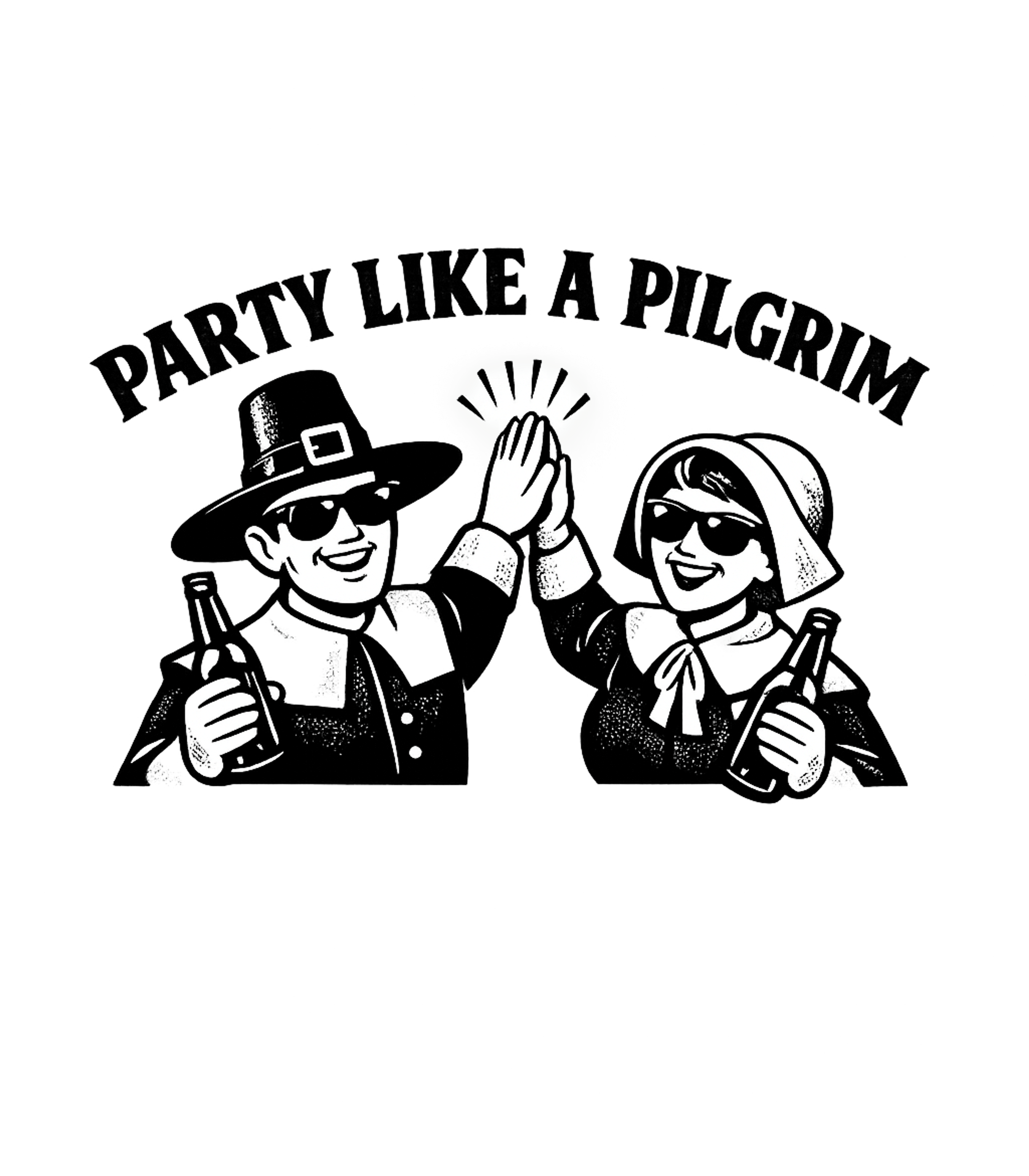 Party Like A Pilgrim Men's T Shirt