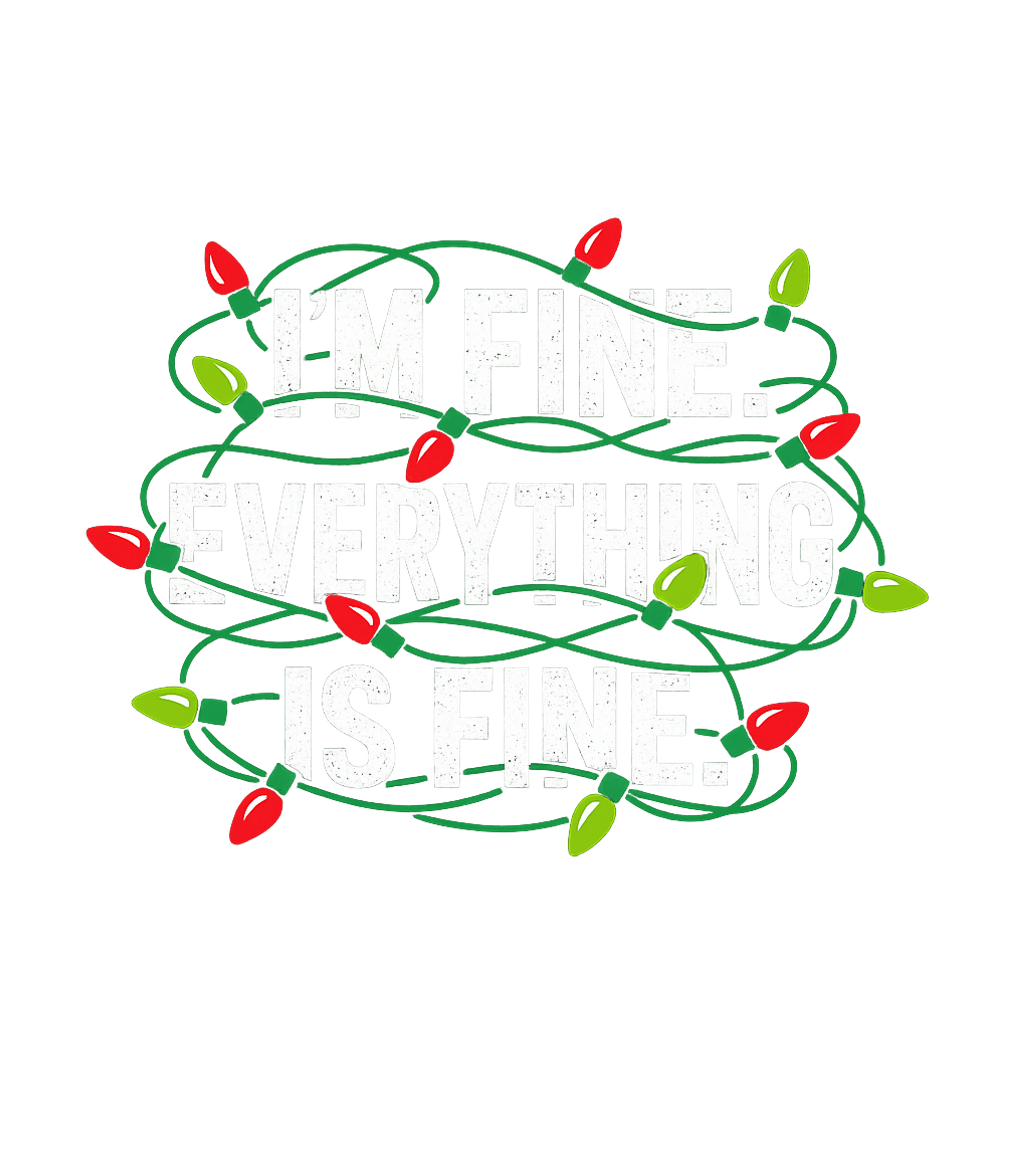 I'm Fine Christmas Lights