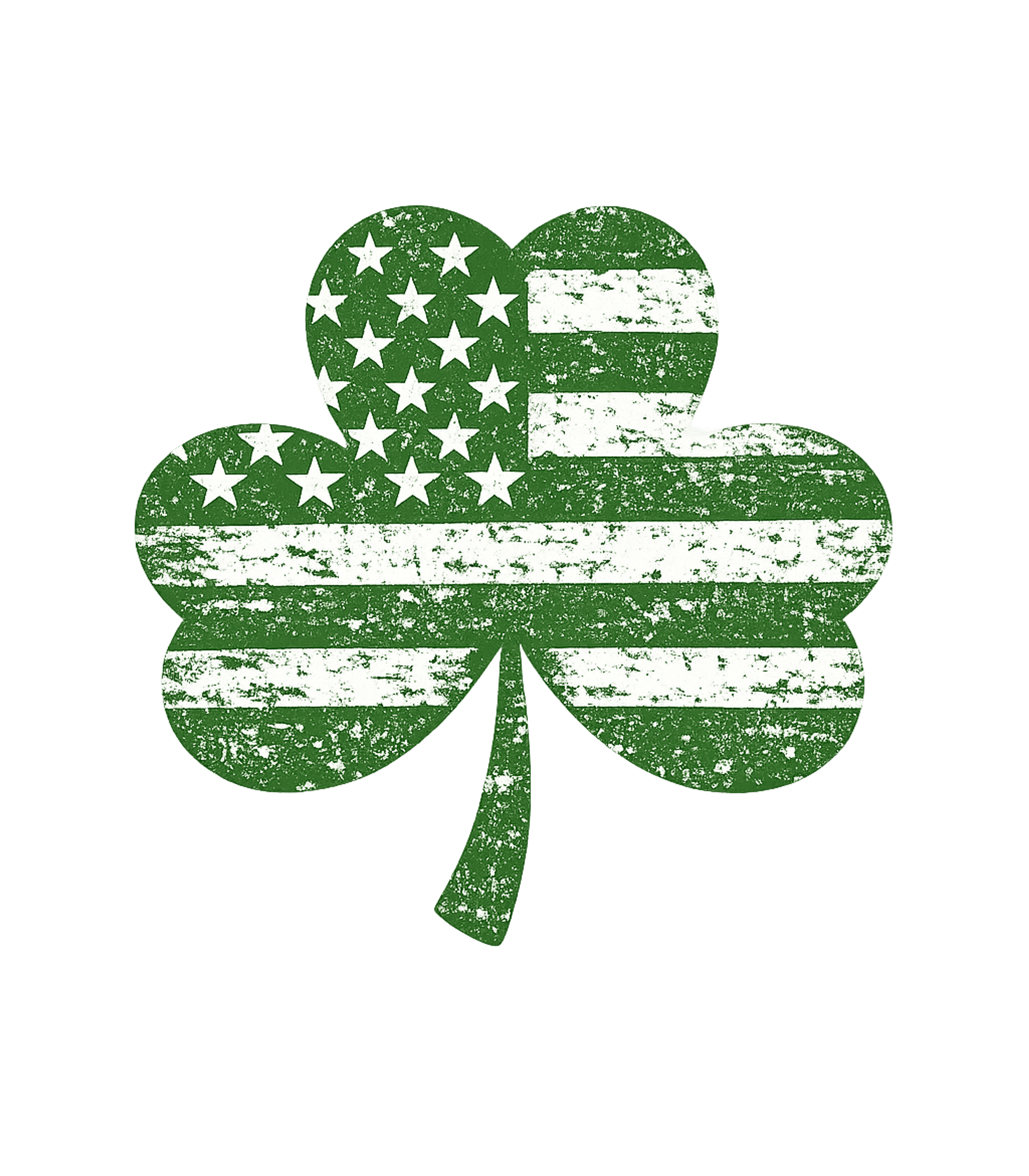 Distressed Irish American Shamrock