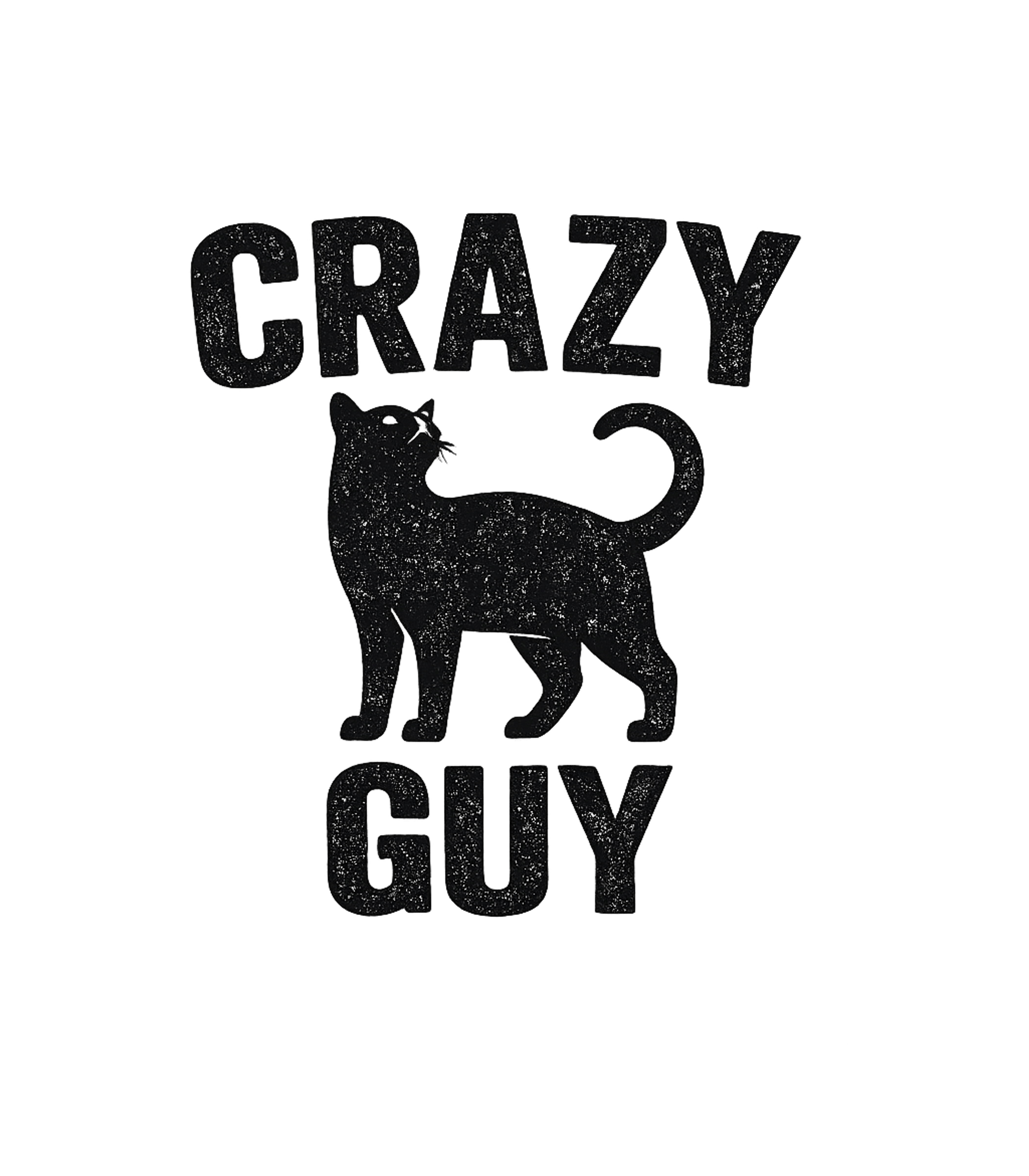 Crazy Guy Cat