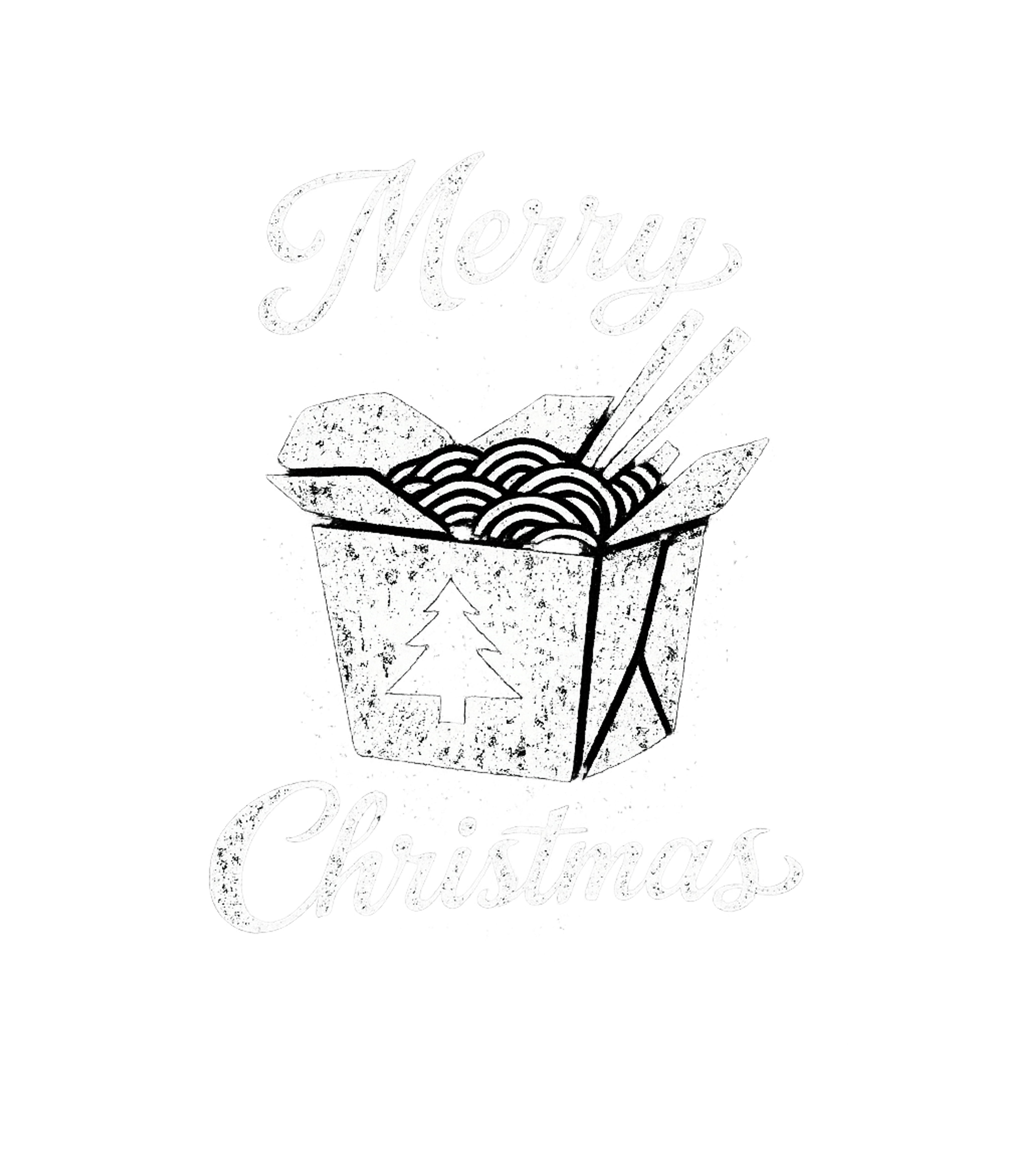 Merry Christmas Takeout Men's T Shirt
