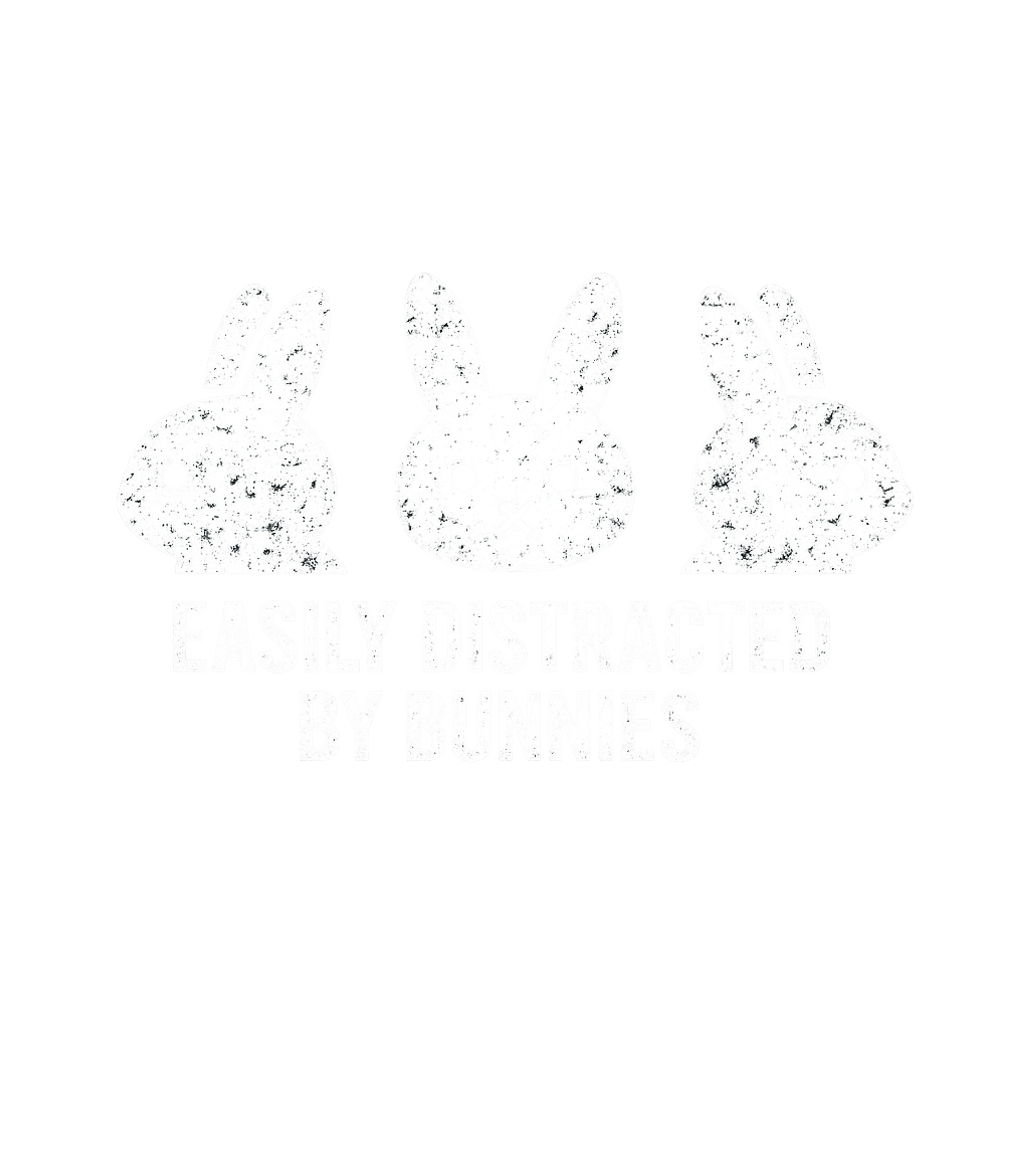 Easily Distracted By Bunnies Men's T Shirt