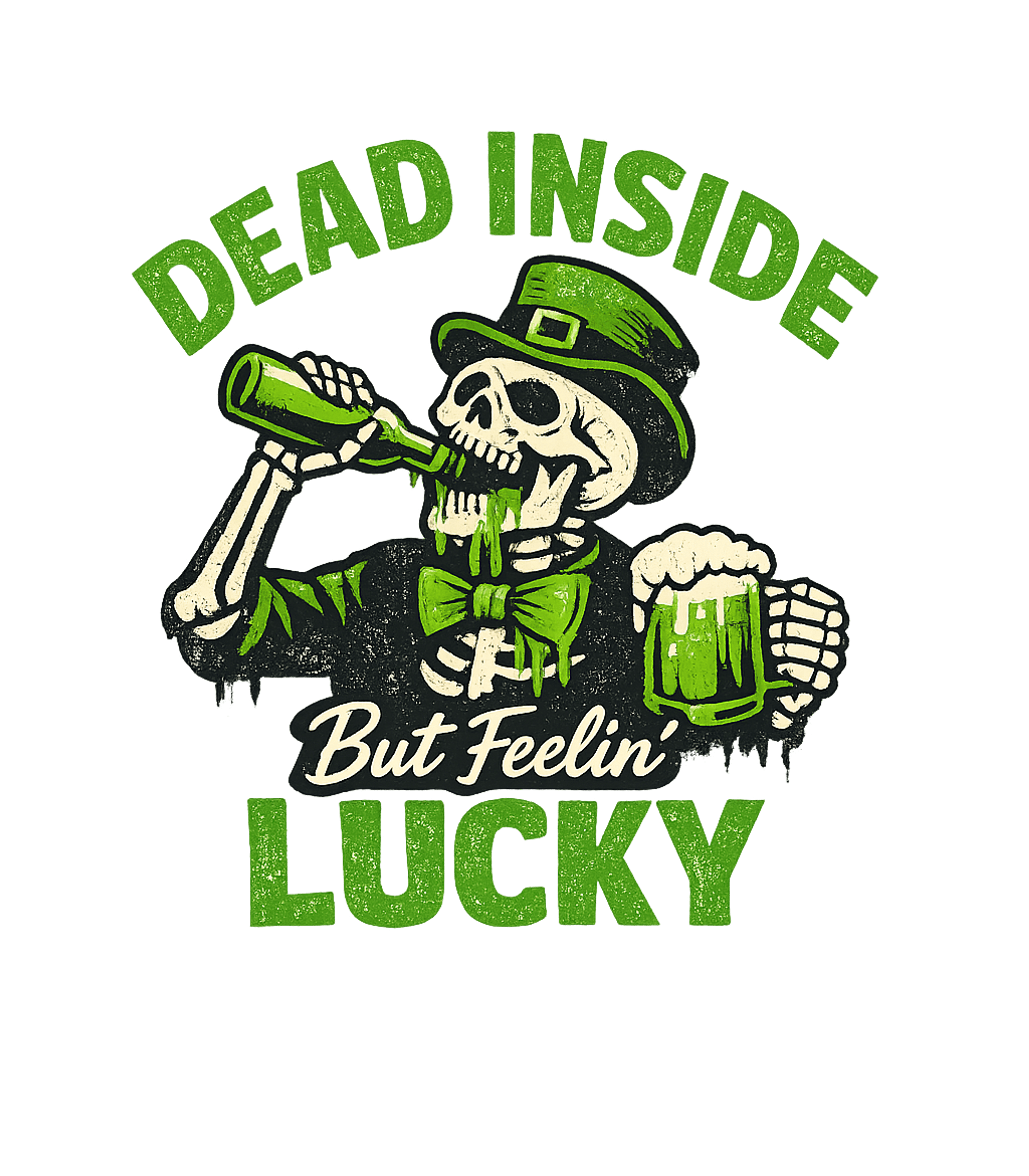 Dead Inside But Feeling Lucky Men's T Shirt