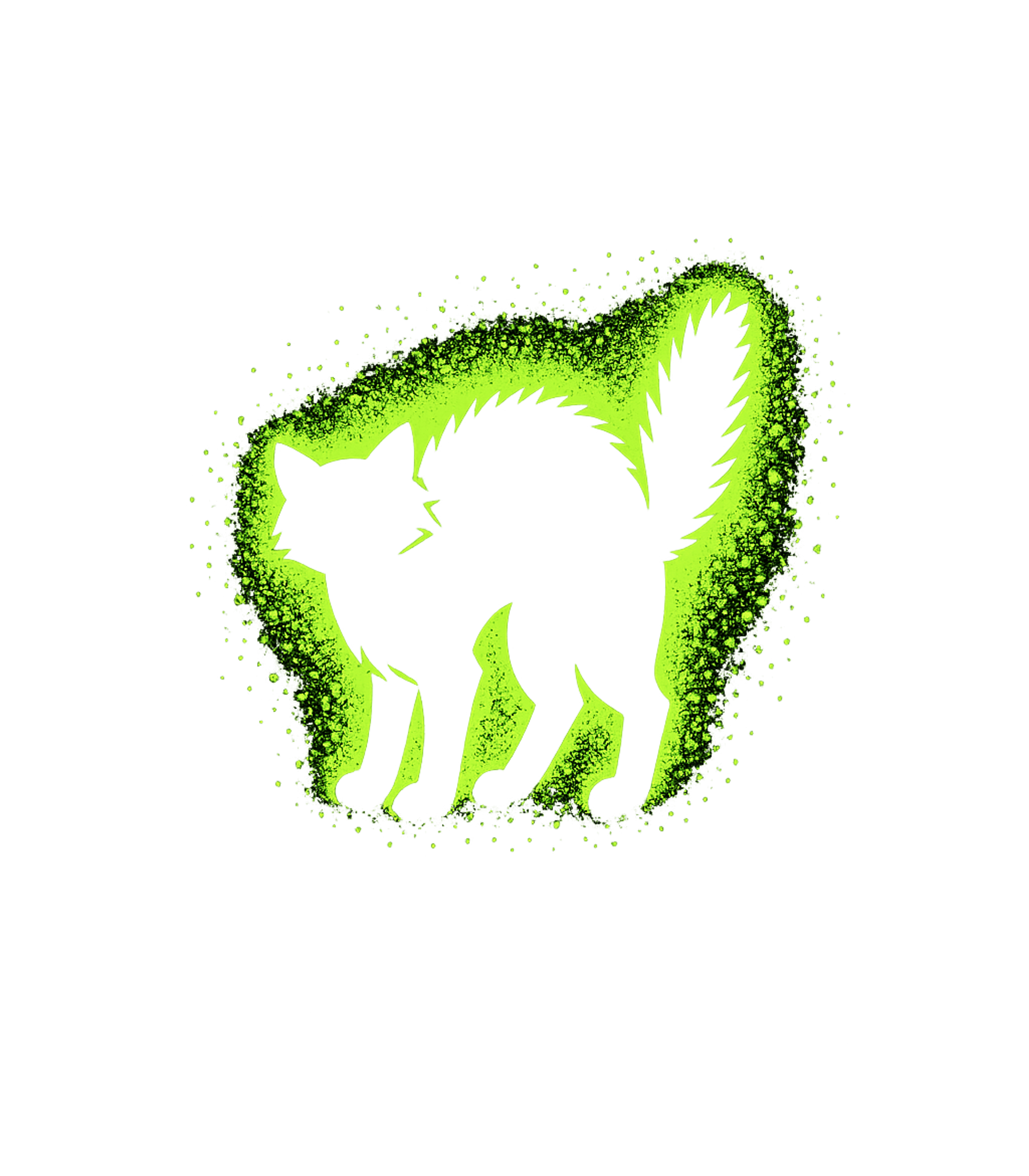 Glowing Black Cat
