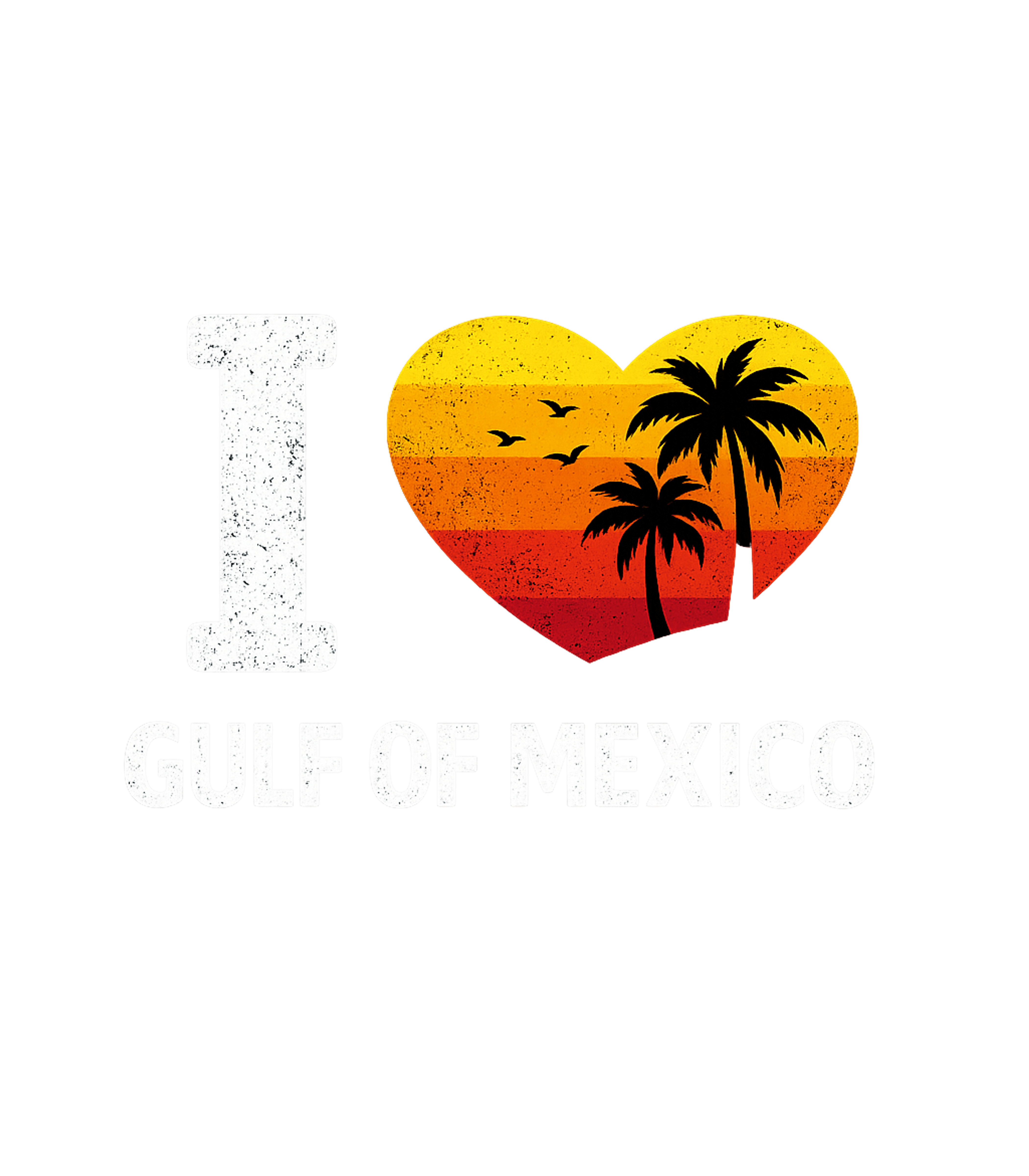 I Heart Gulf Of Mexico Men's T Shirt
