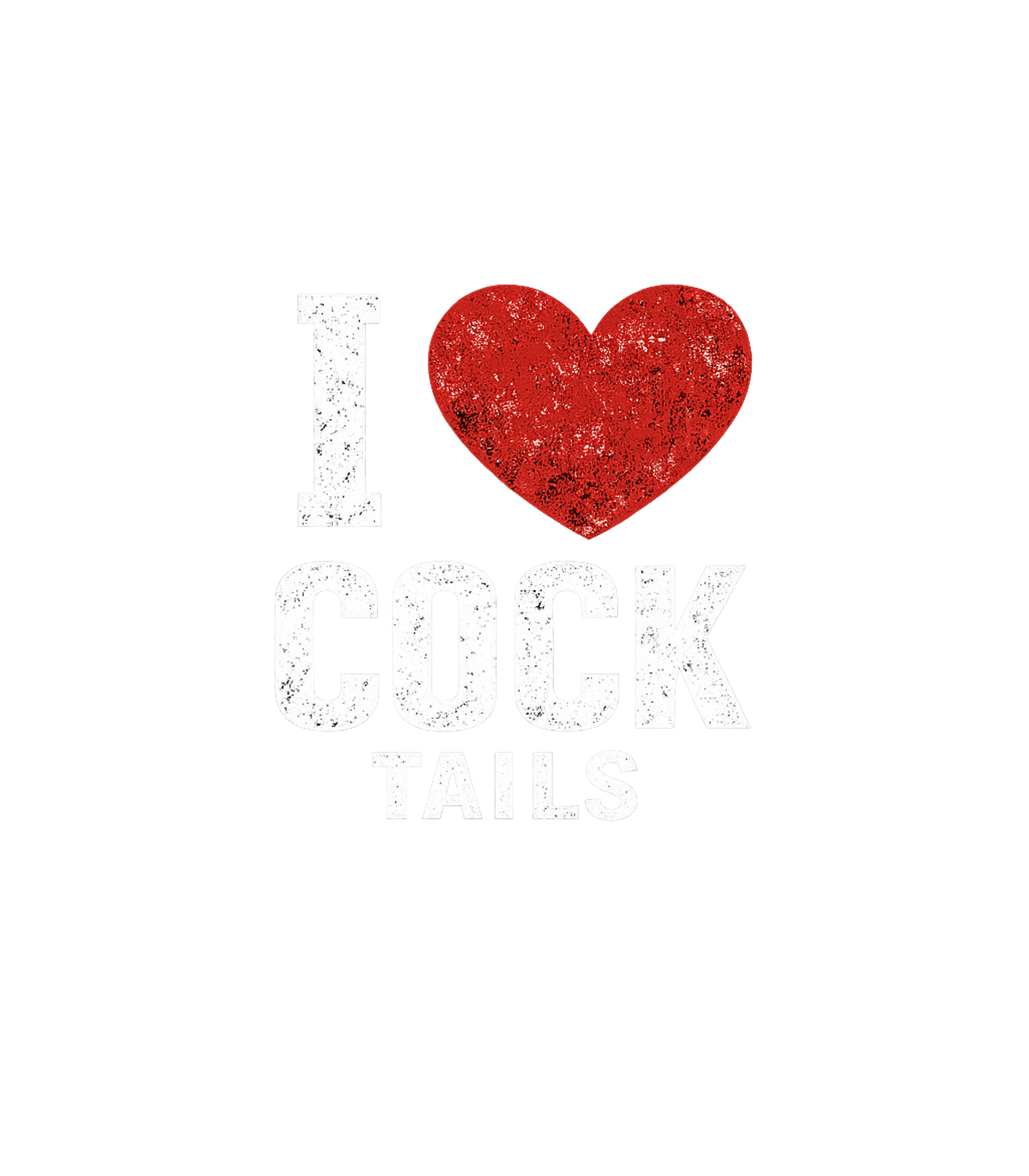 I Heart Cock Tails Men's T Shirt