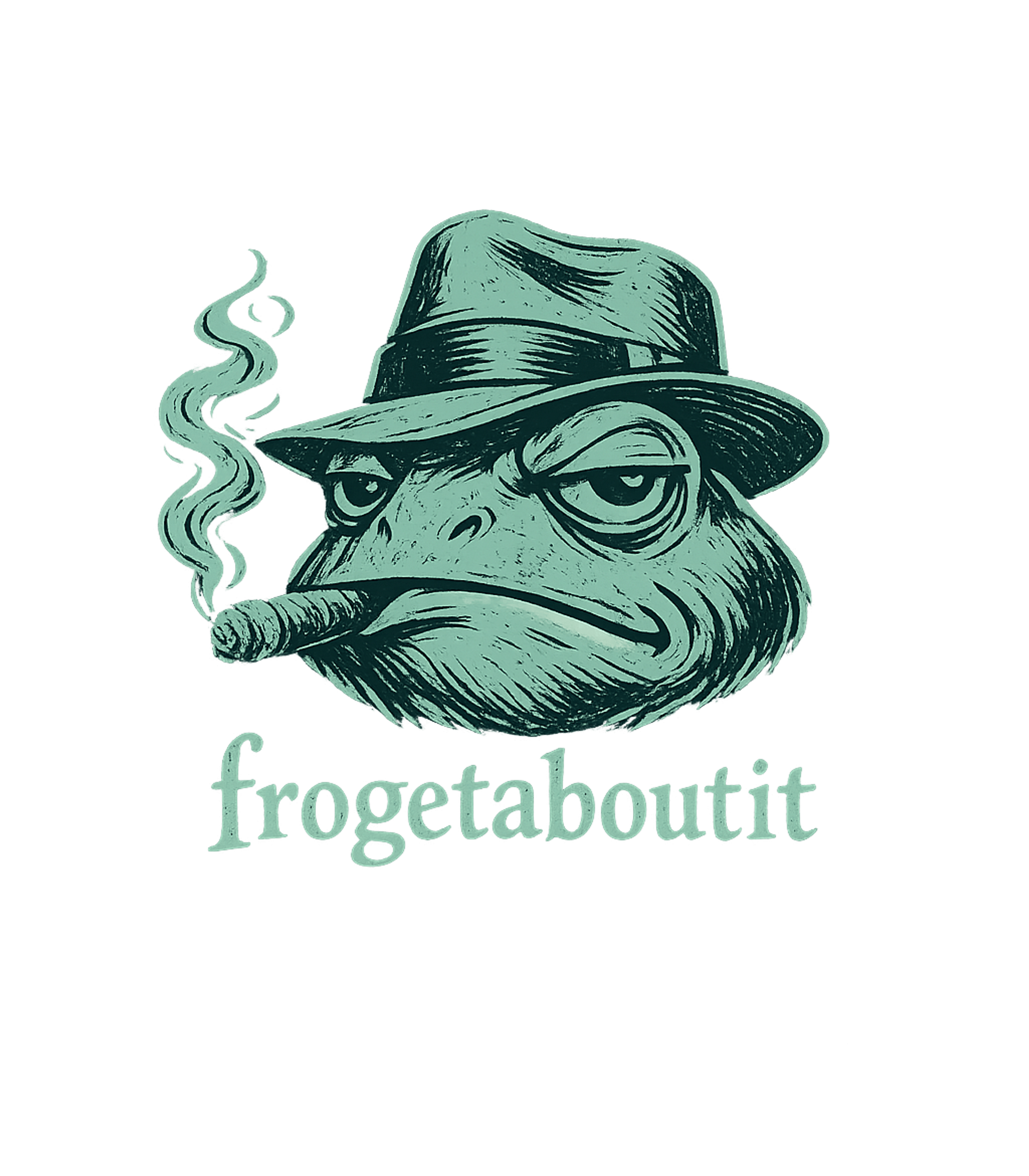 Frogetaboutit Wise Guy Frog