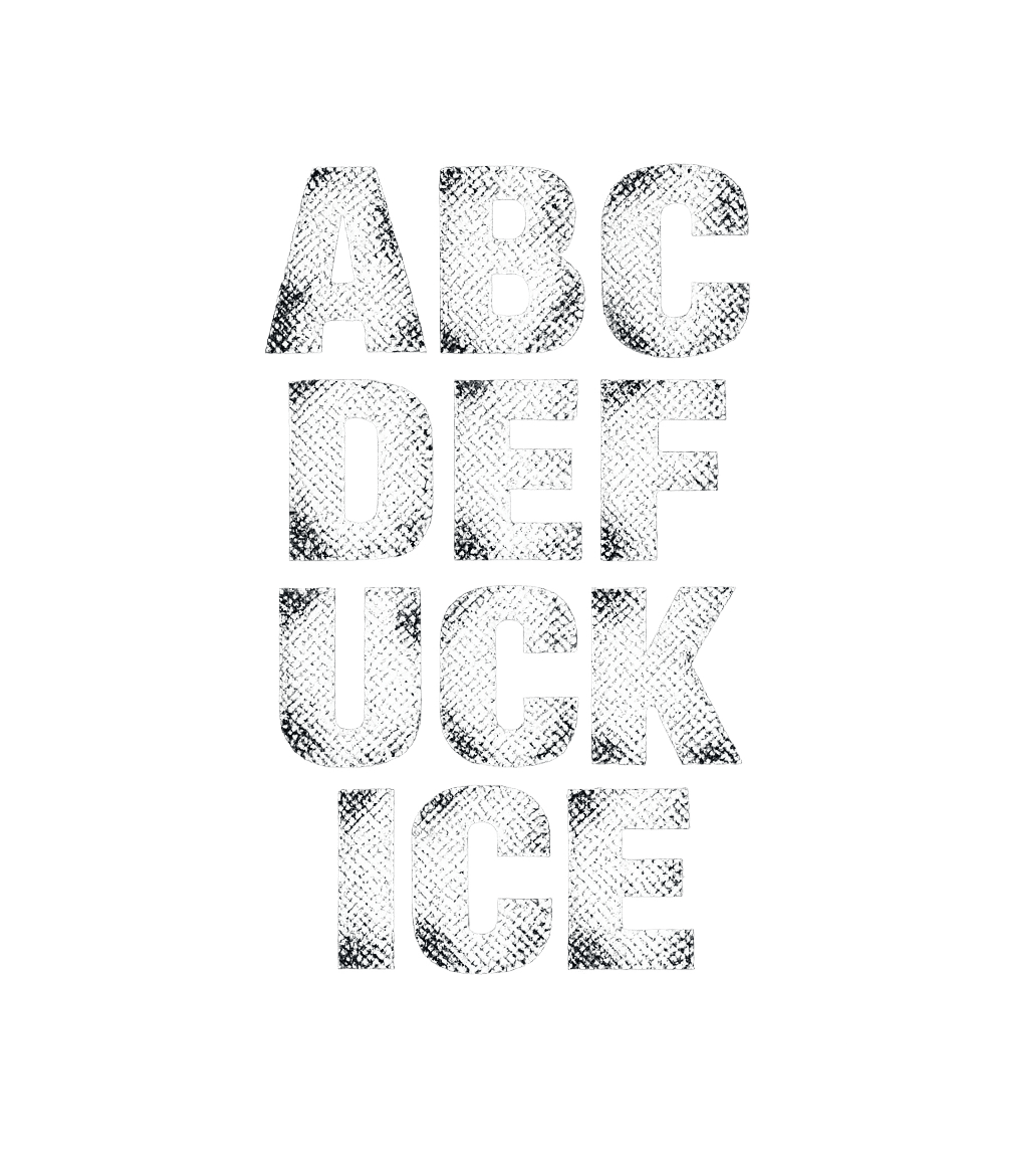 A B C D E Fuck Ice Men's T Shirt