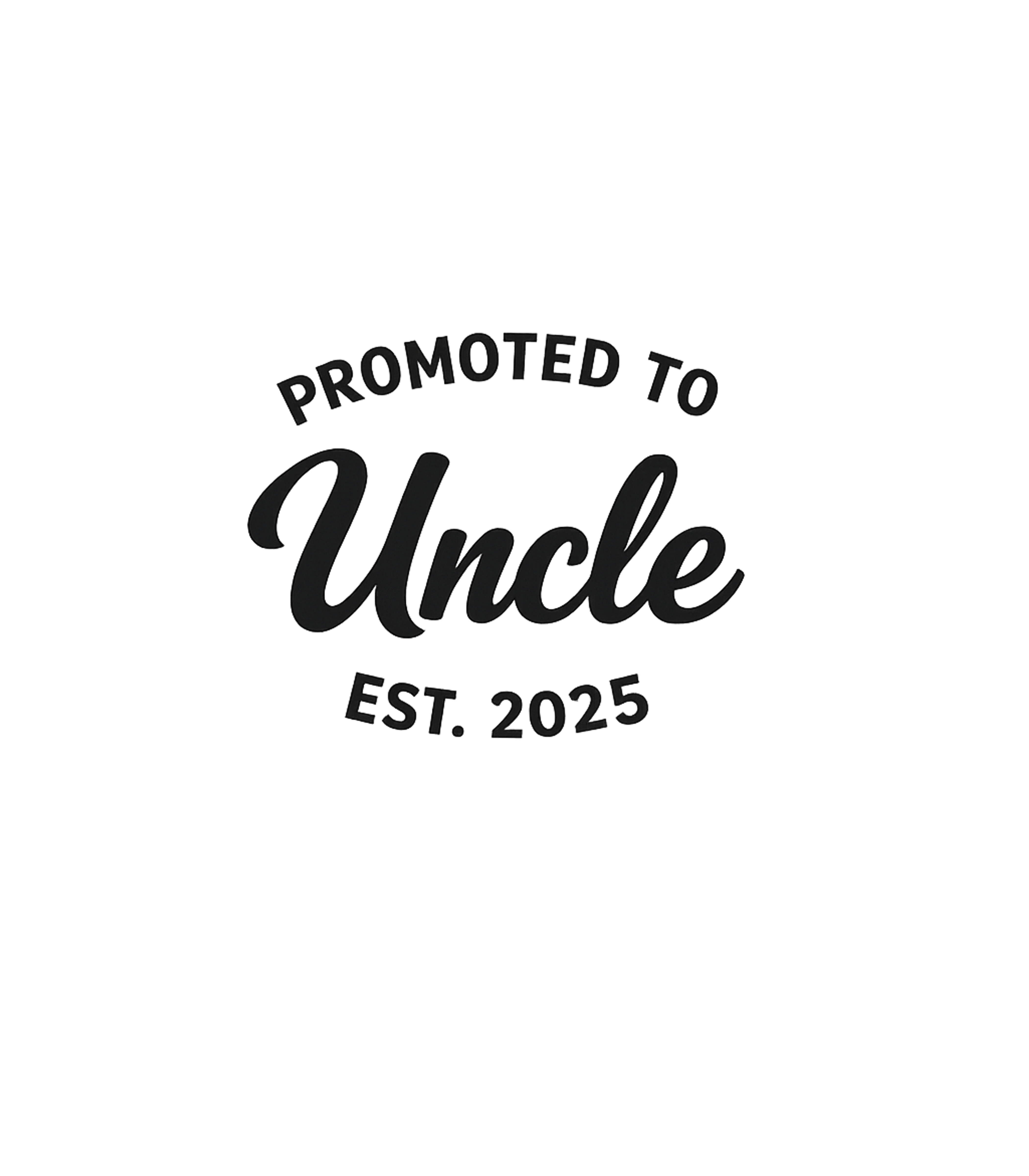 Promoted To Uncle 2025 Men's T Shirt