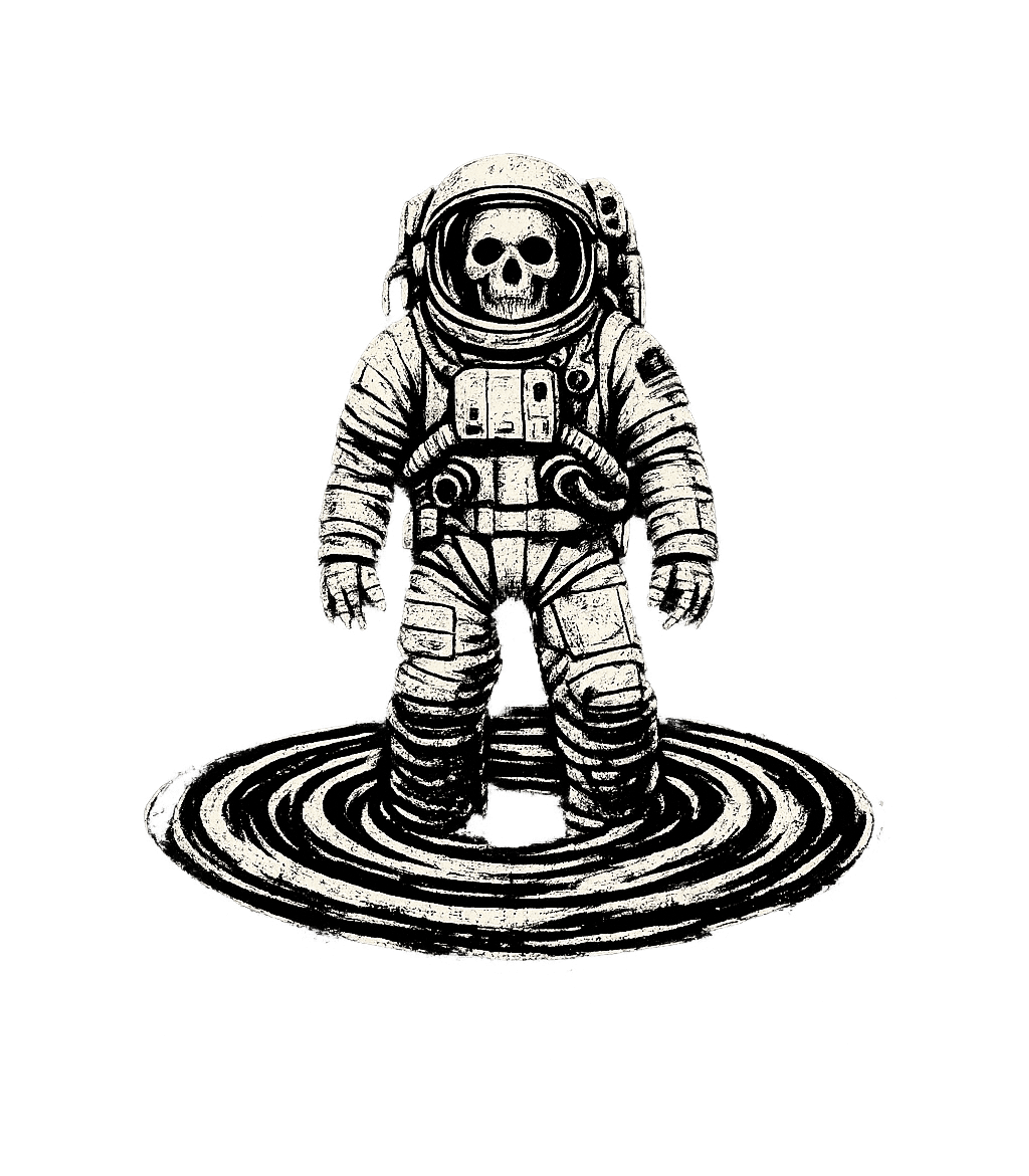 Astronaut Skull Vortex