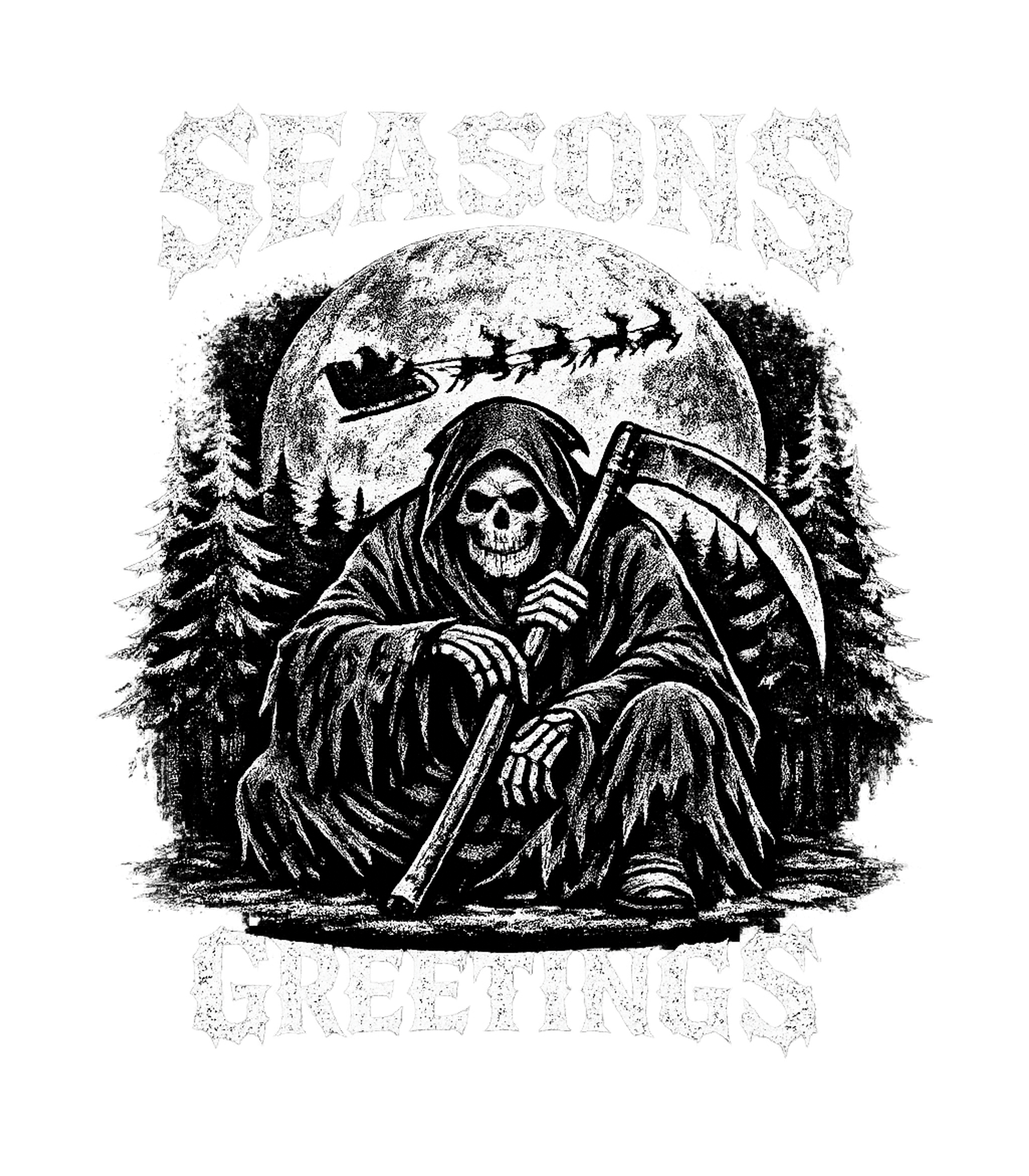 Seasons Greetings Reaper Men's T Shirt