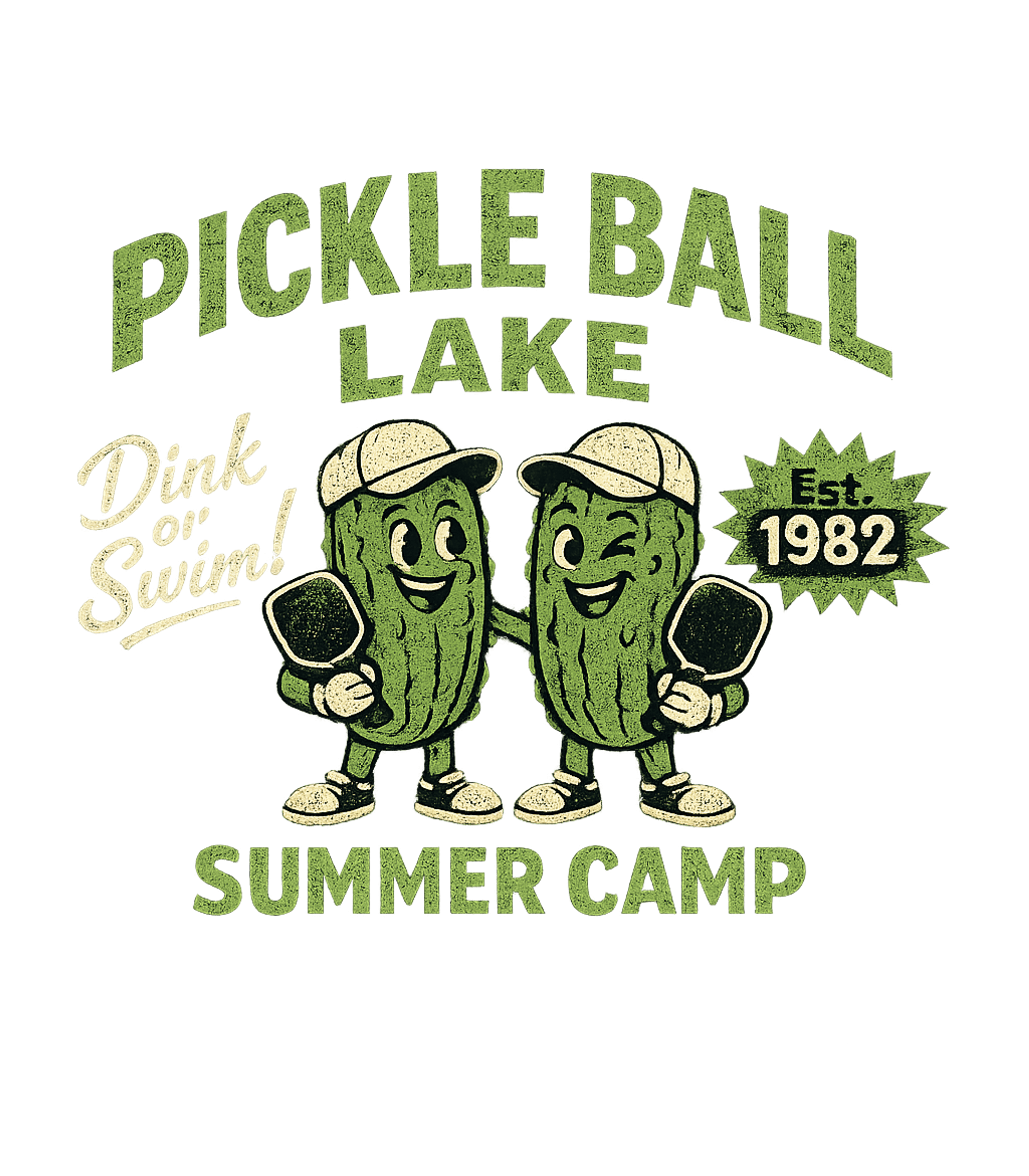 Pickleball Lake Summer Camp Men's T Shirt