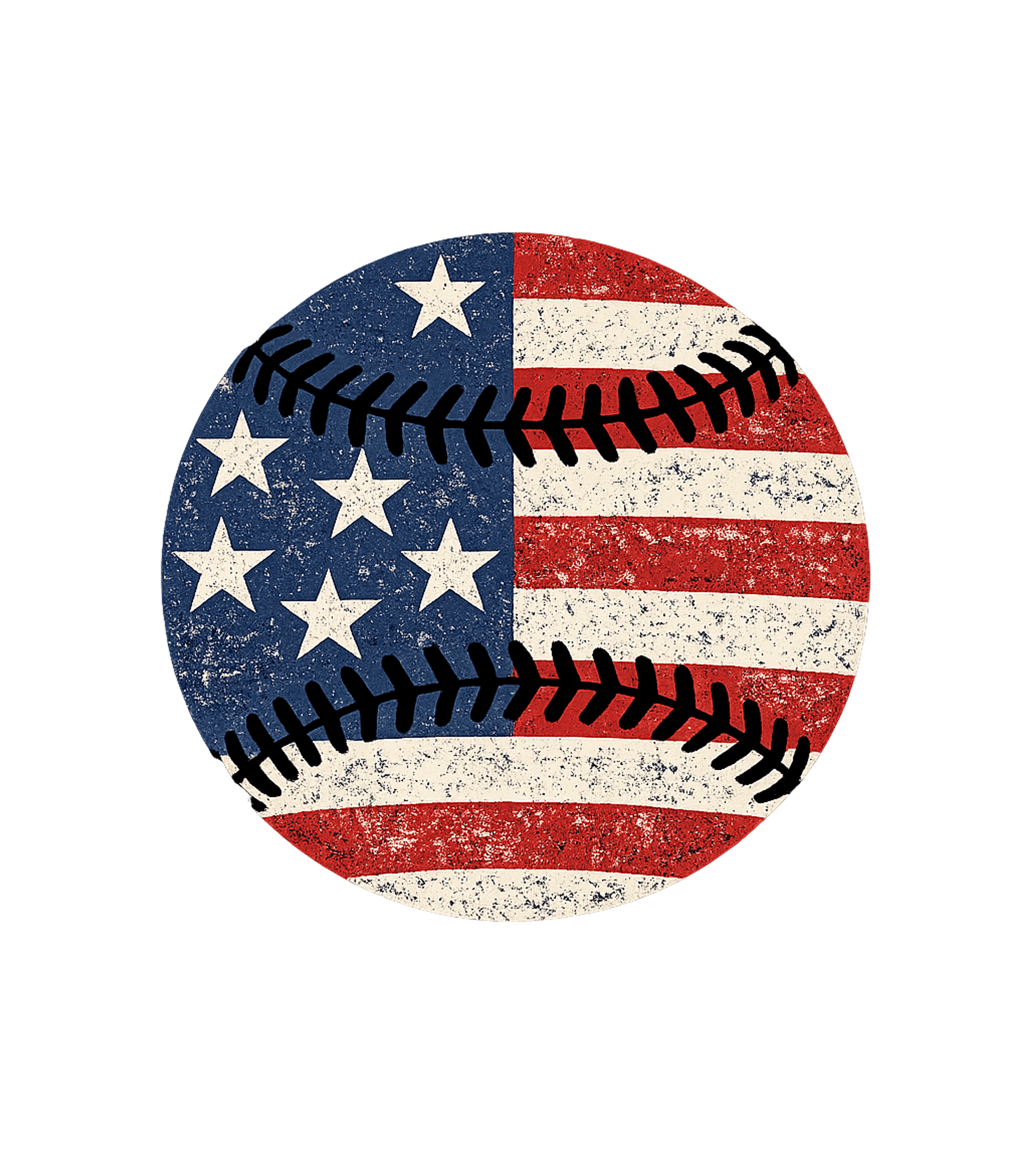 American Flag Baseball Men's T Shirt