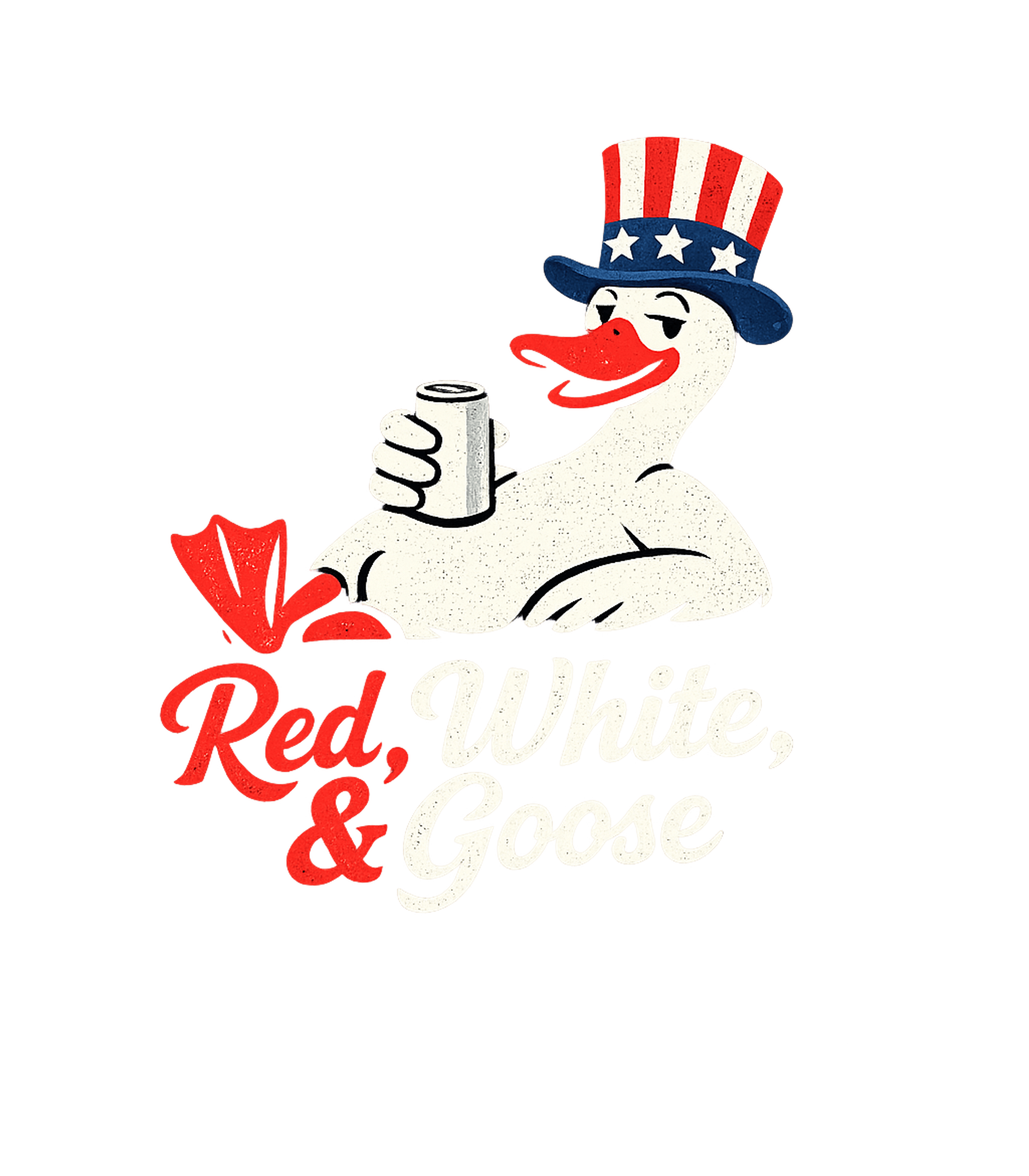 Red White And Goose Men's T Shirt