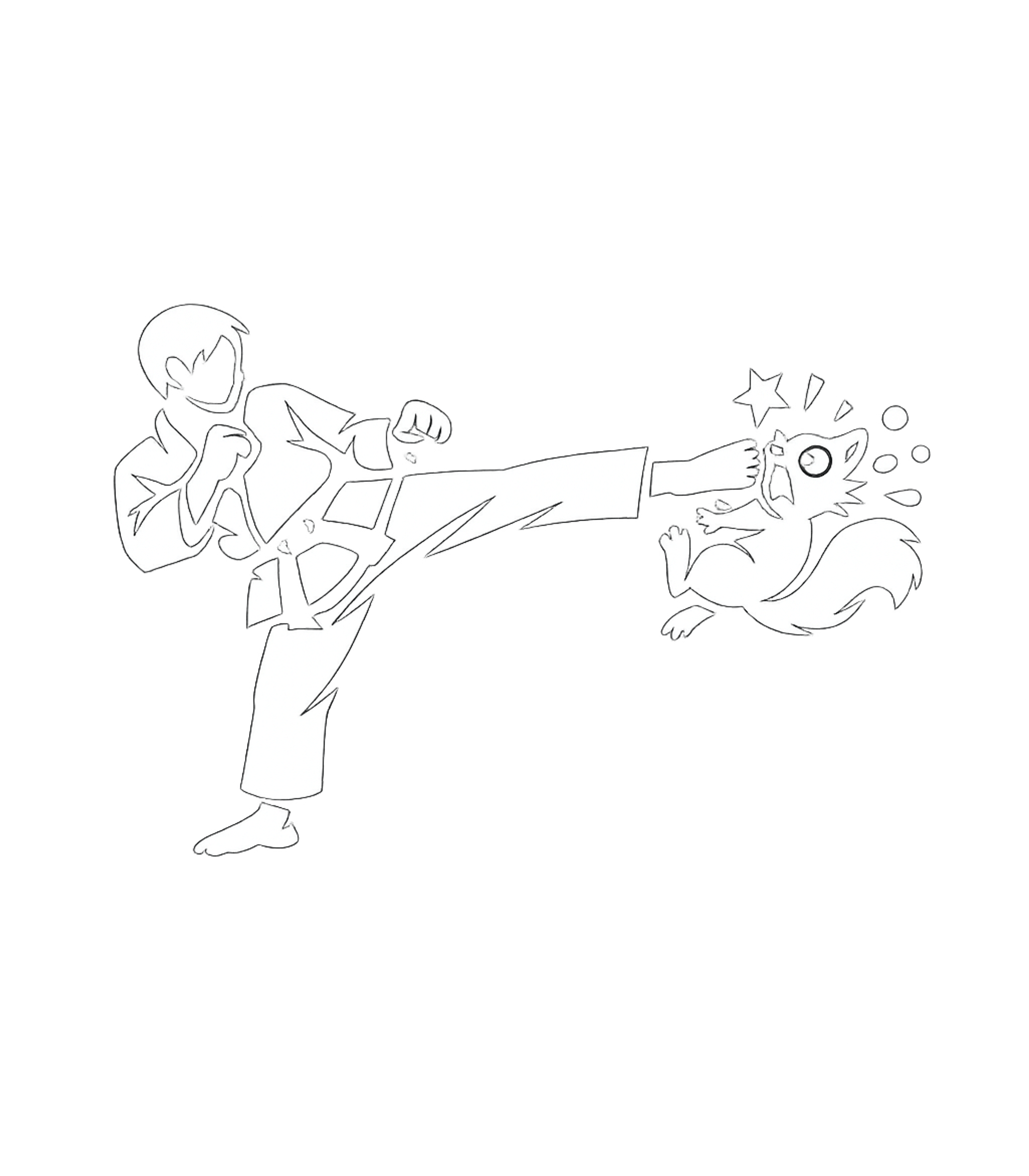 Karate Squirrel Kick
