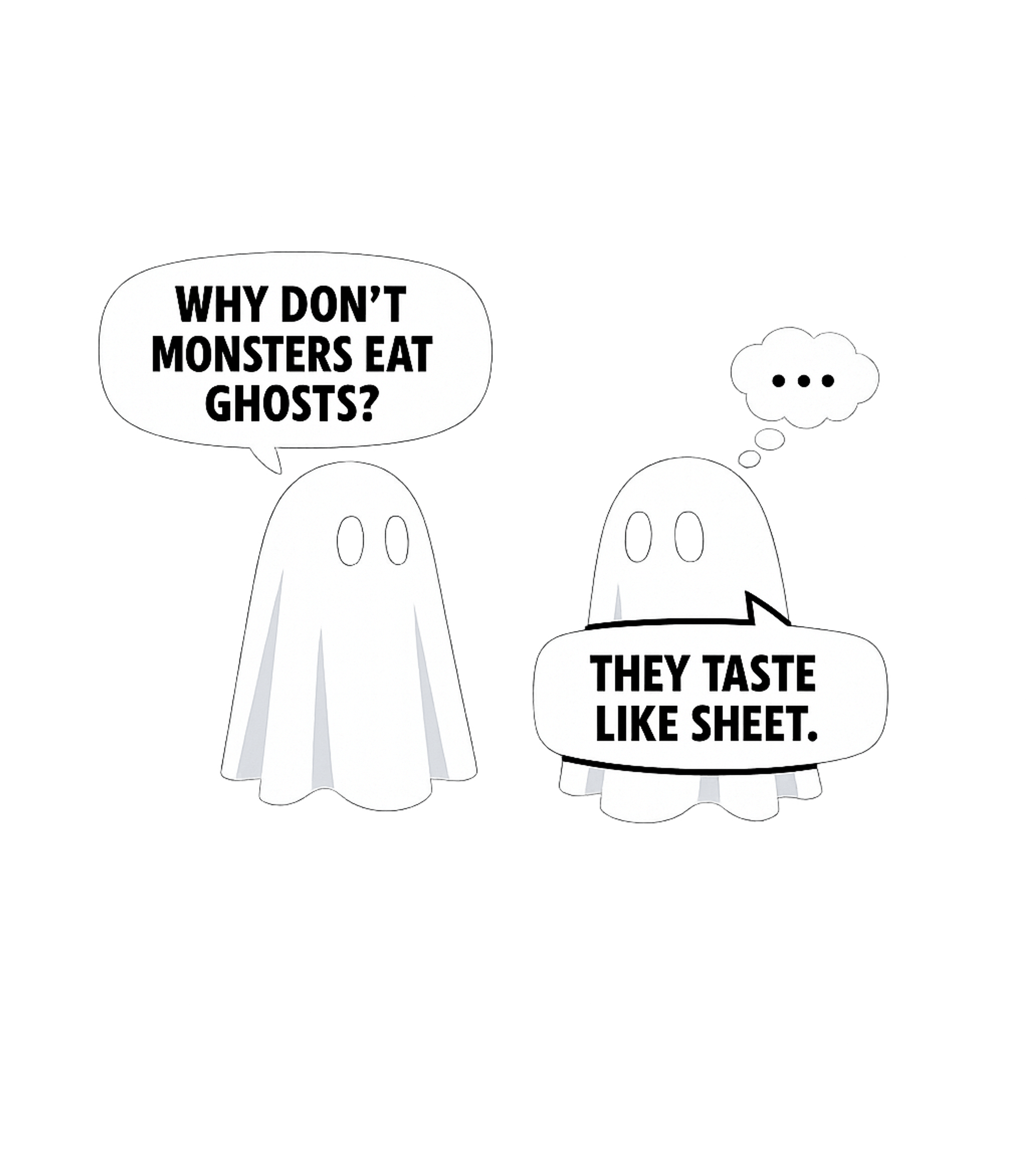 Ghost Joke Men's T Shirt