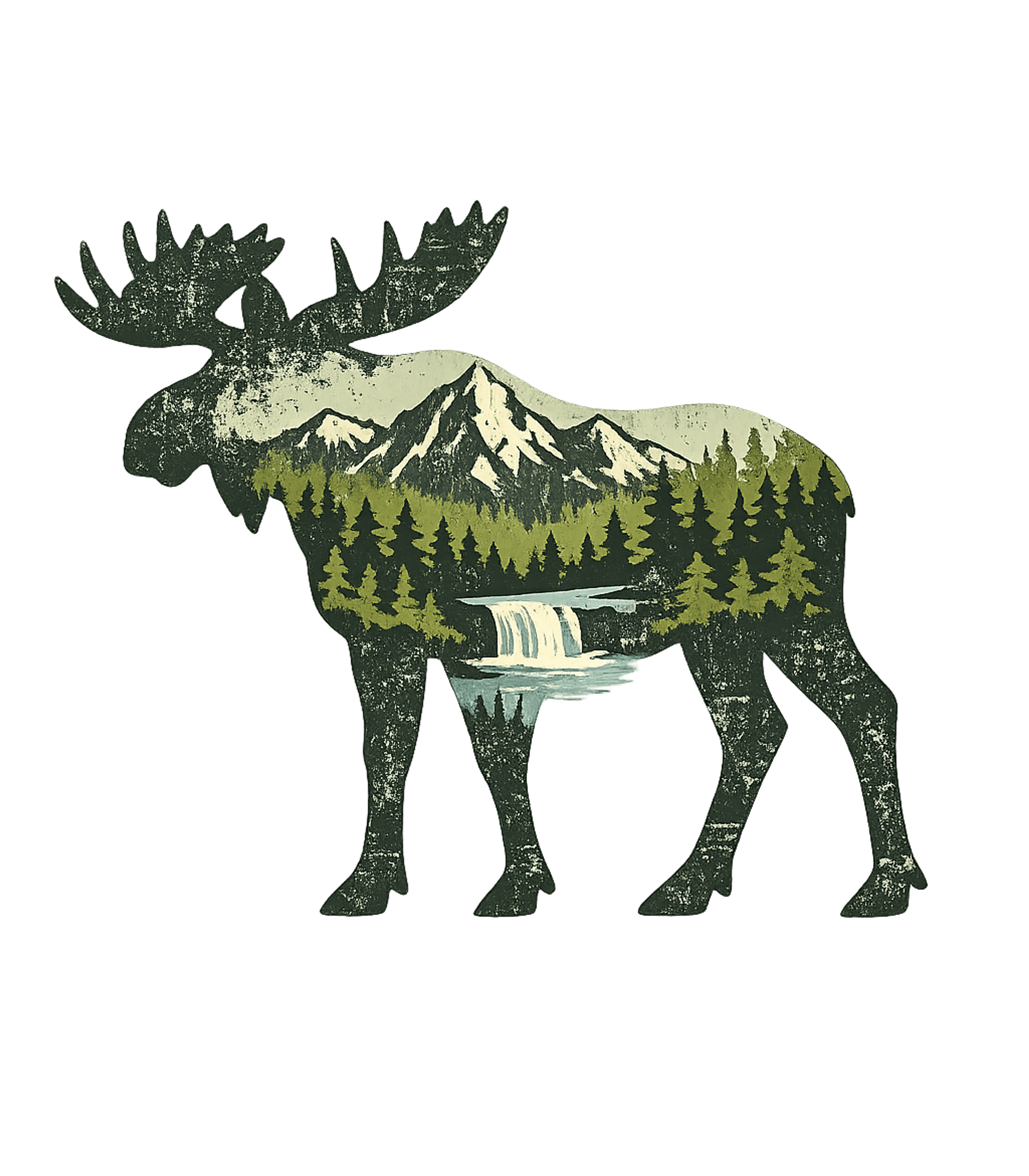 Nature Moose Men's T Shirt