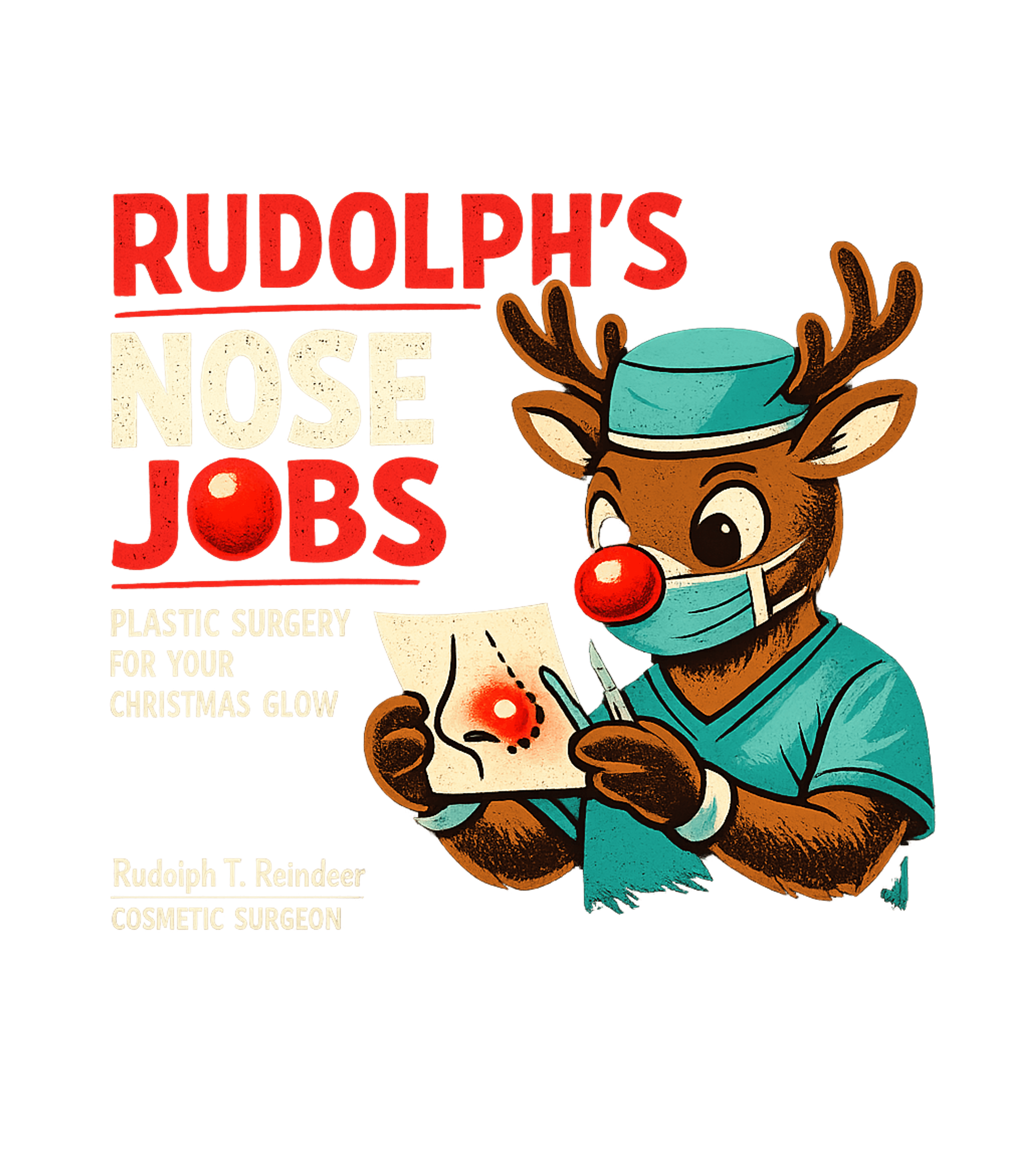 Rudolphs Nose Jobs Men's T Shirt