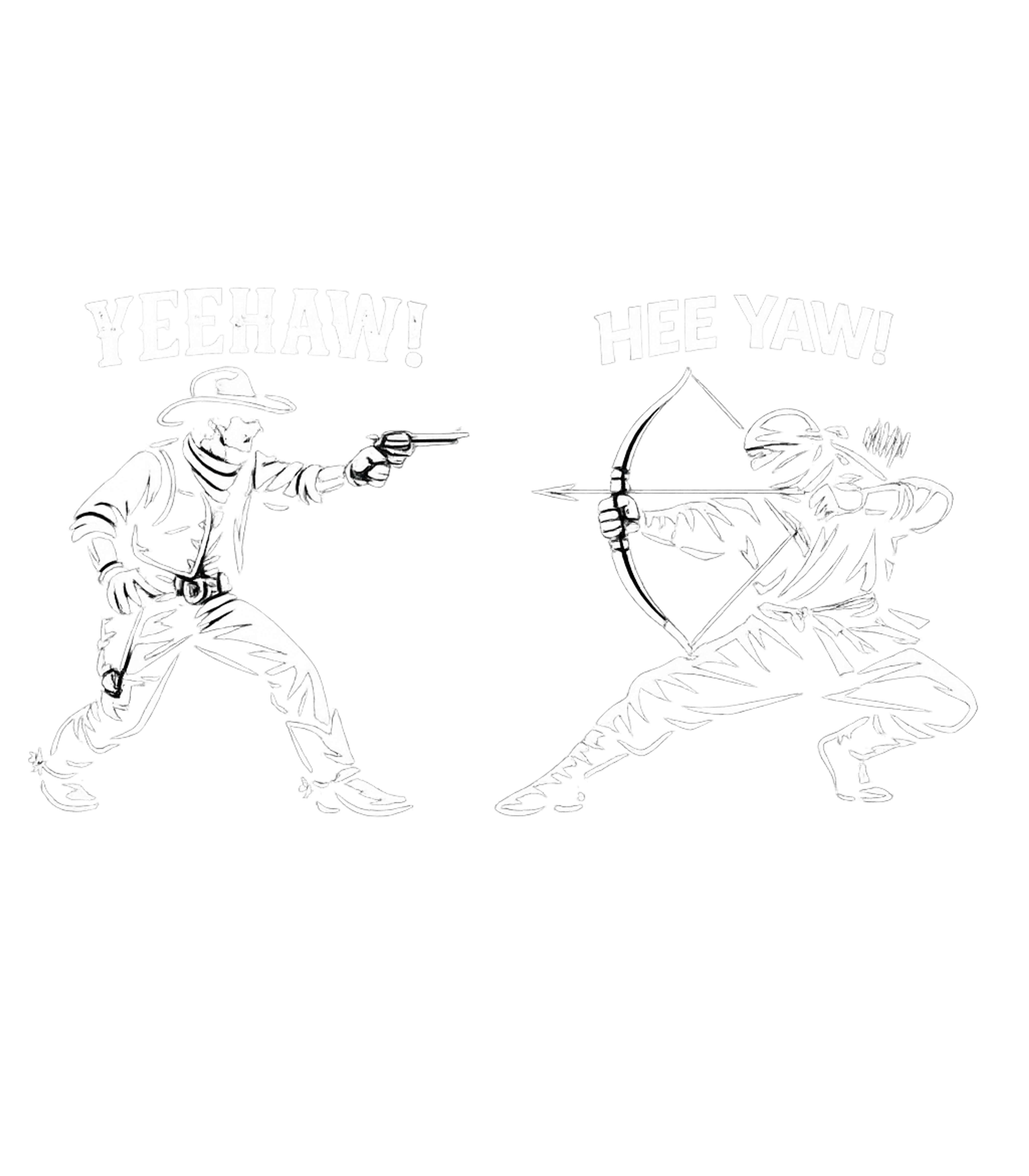 Cowboy Ninja Yeehaw Hee Yaw