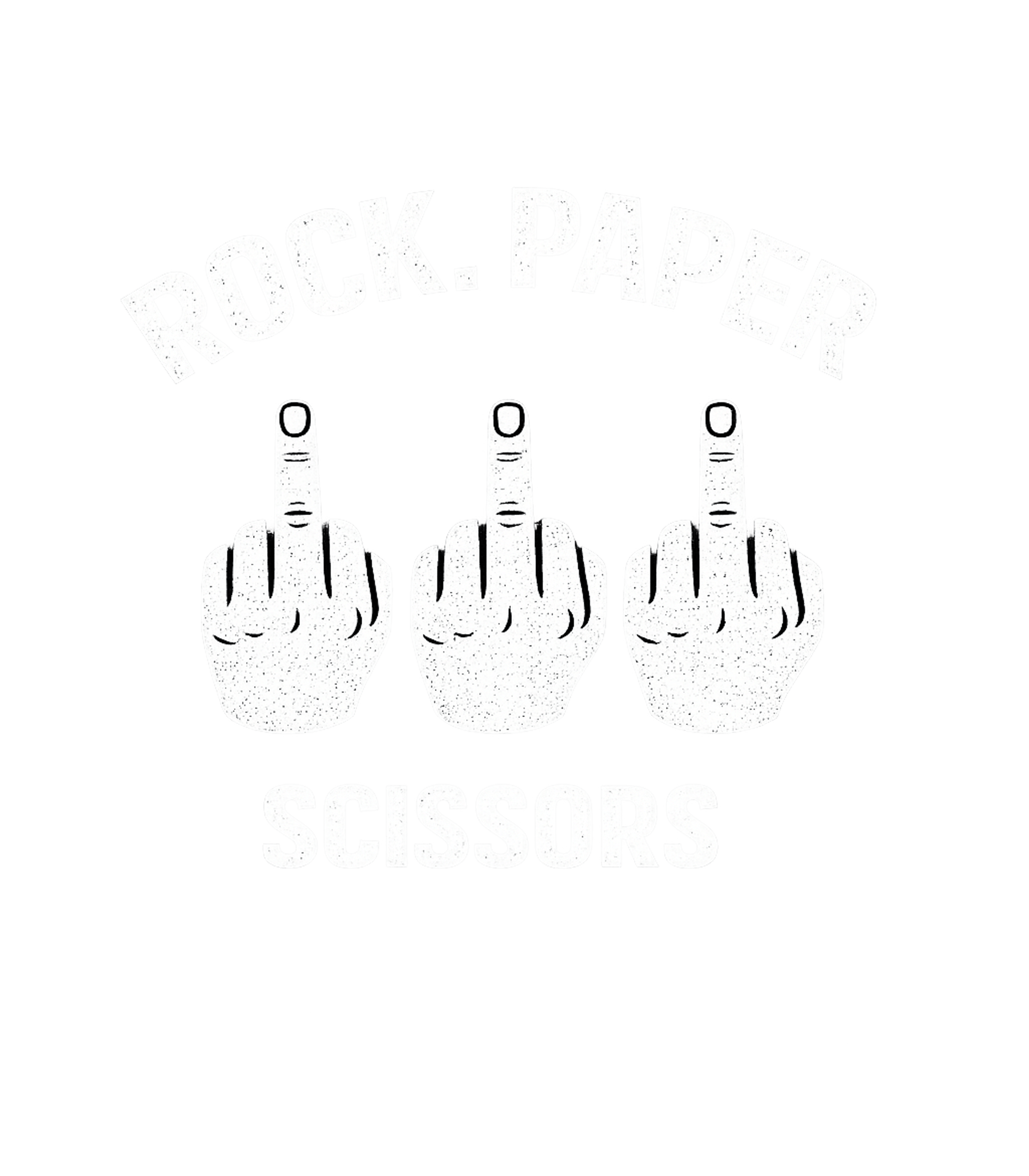 Rock Paper Scissors Middle Finger Men's T Shirt