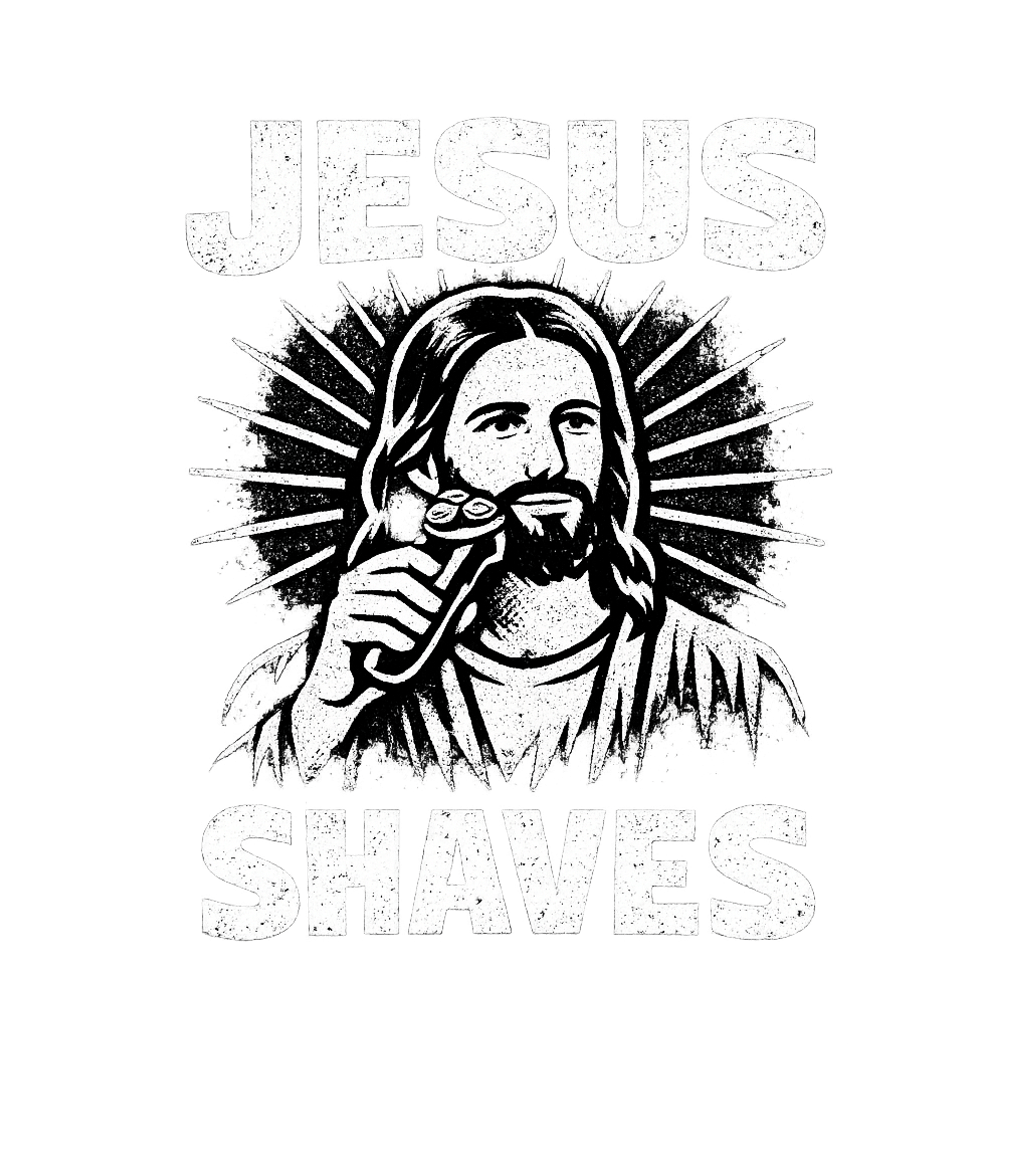 Jesus Shaves Men's T Shirt