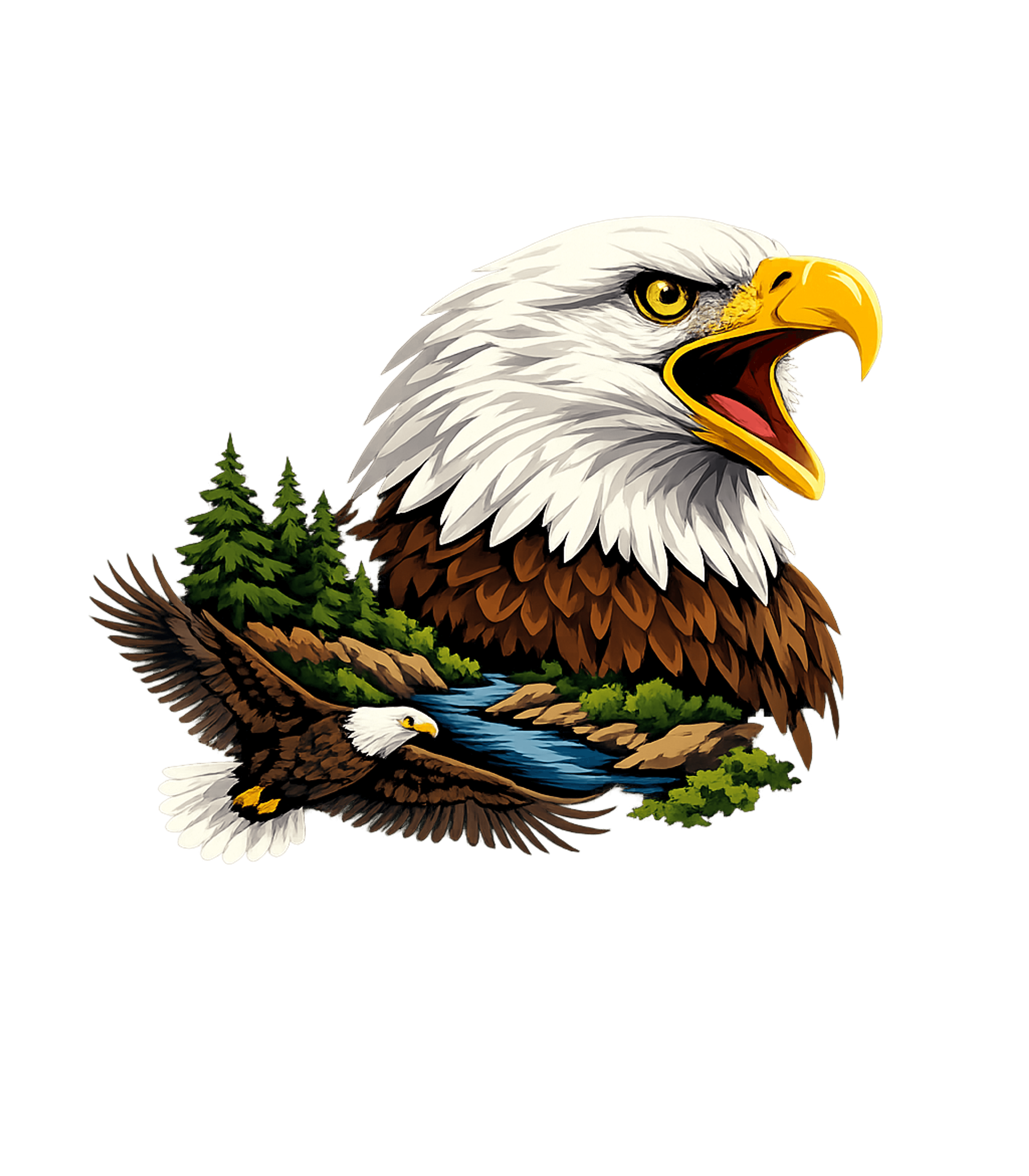 Majestic Eagle Landscape