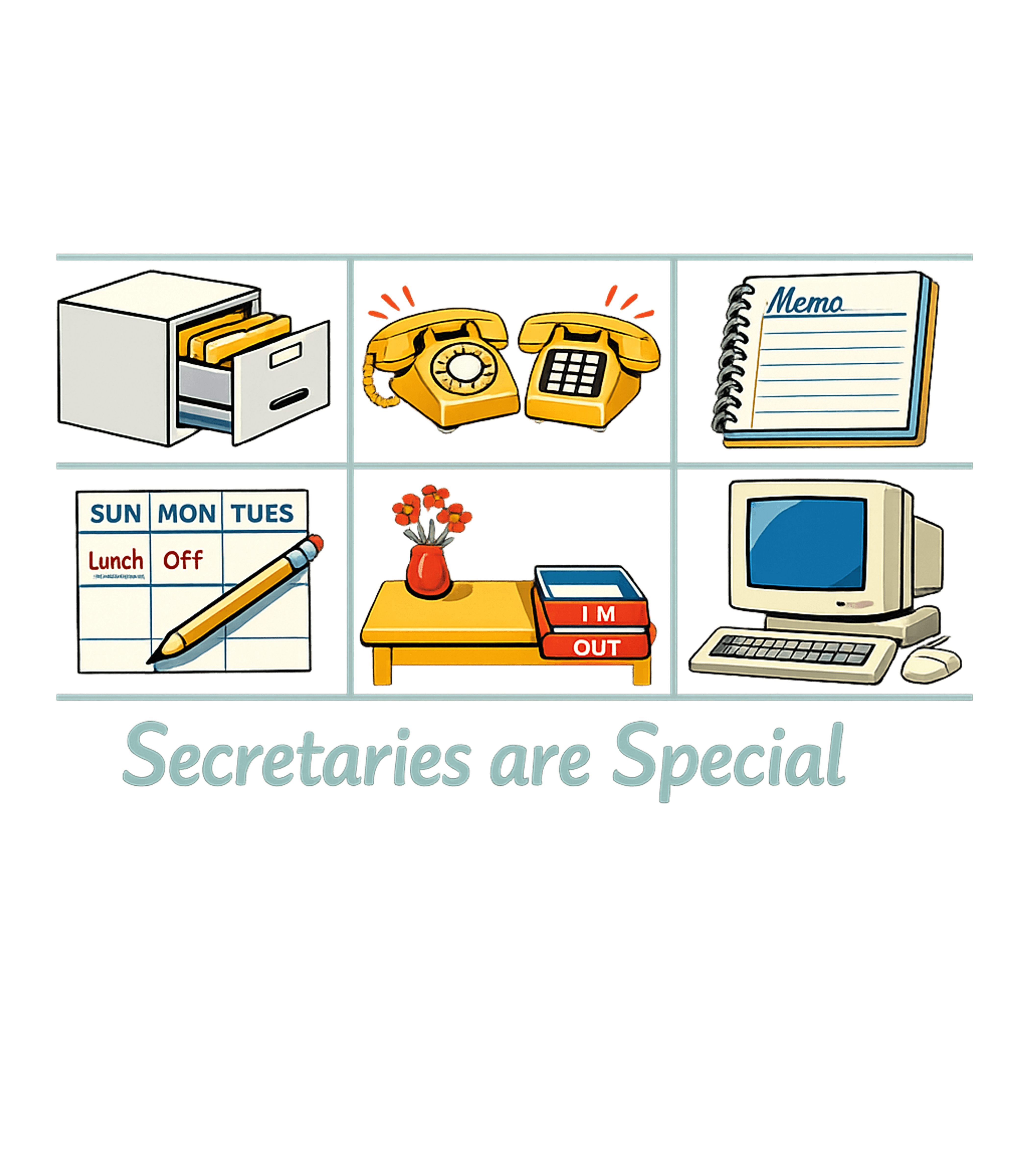 Vintage "Secretaries Are Special" Single Stitch T-Shirt (1990s)