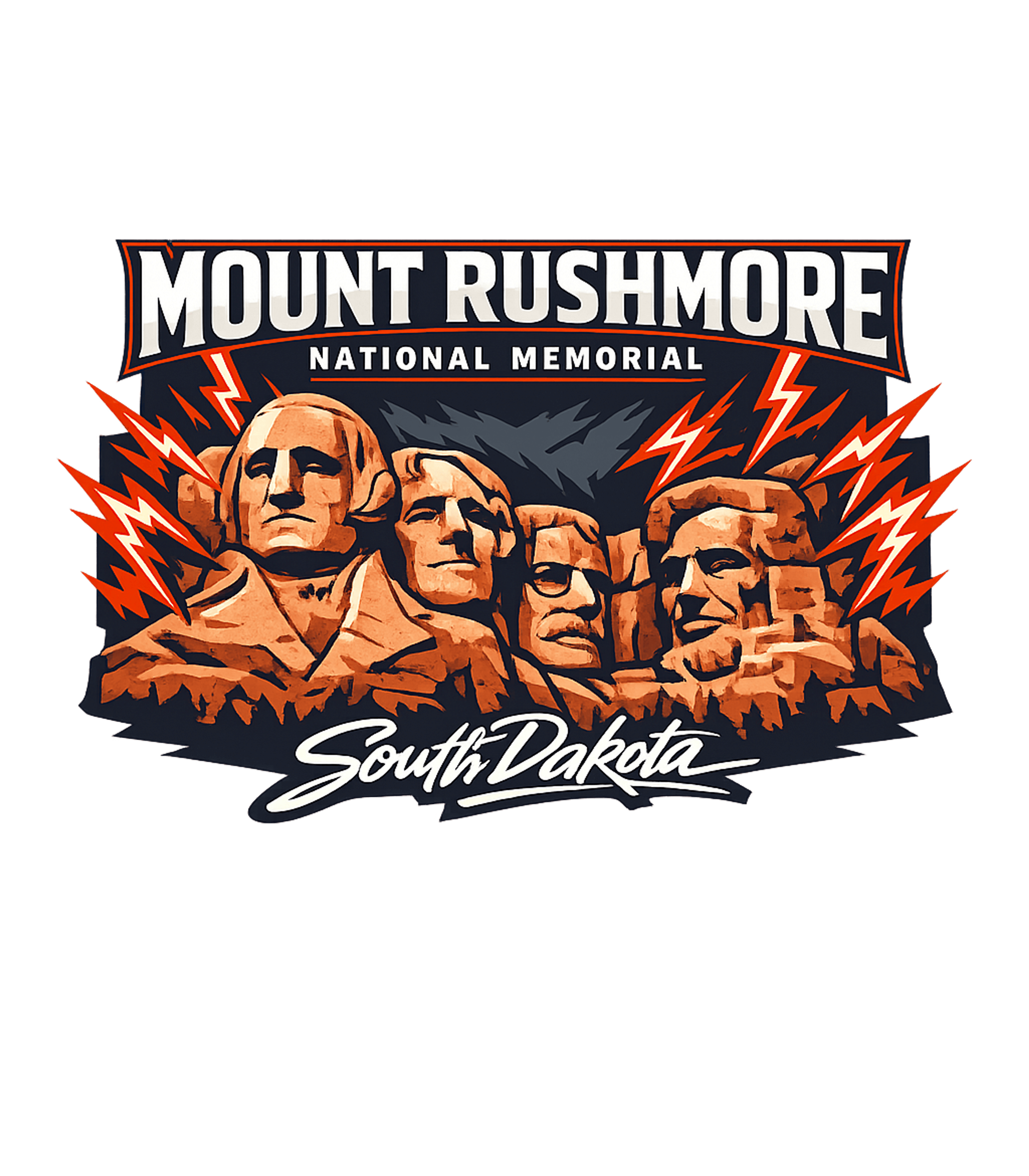 Mount Rushmore South Dakota T-Shirt (2000s)