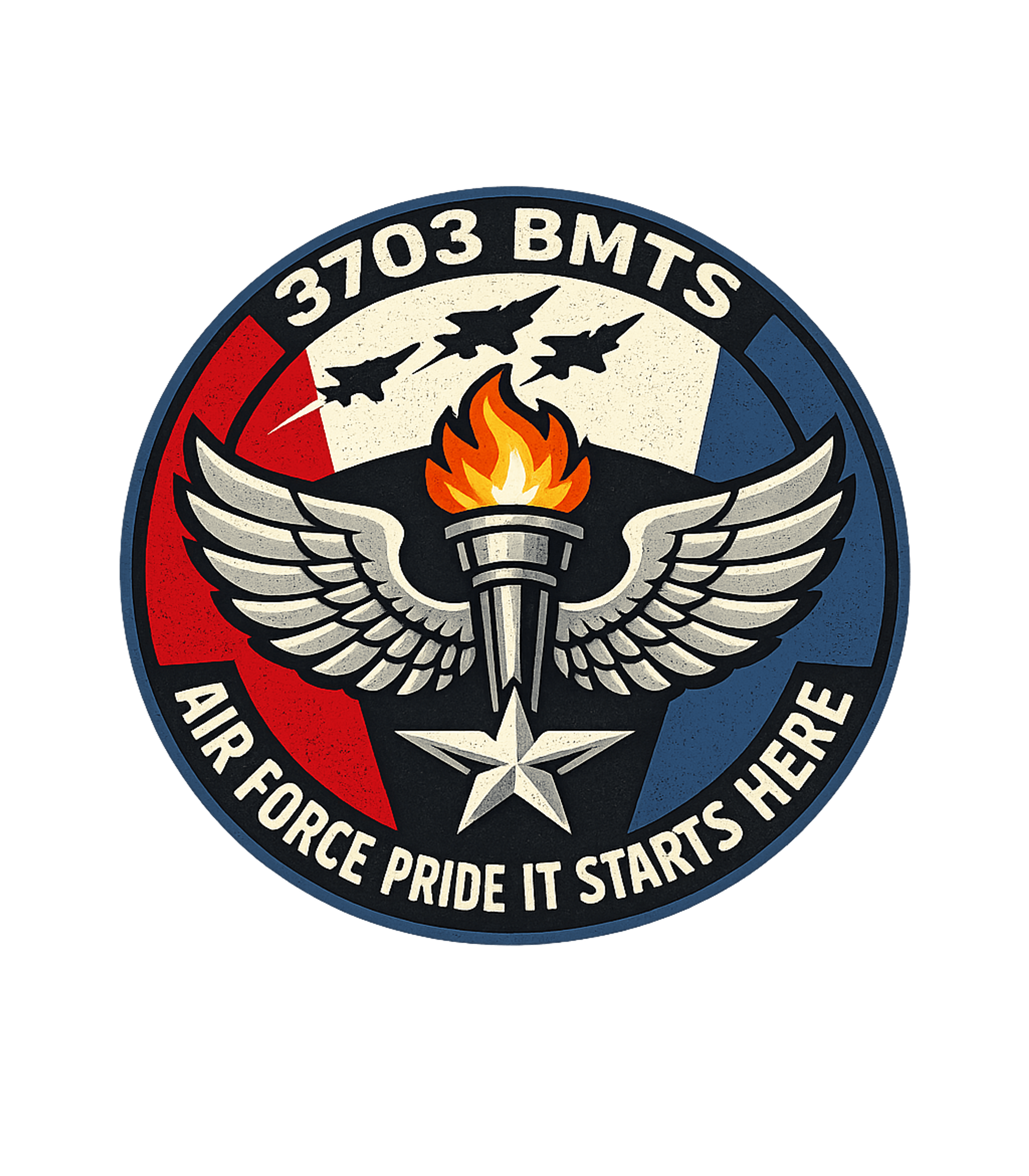 Vintage Air Force Pride 3703 BMTS T-Shirt (1980s)