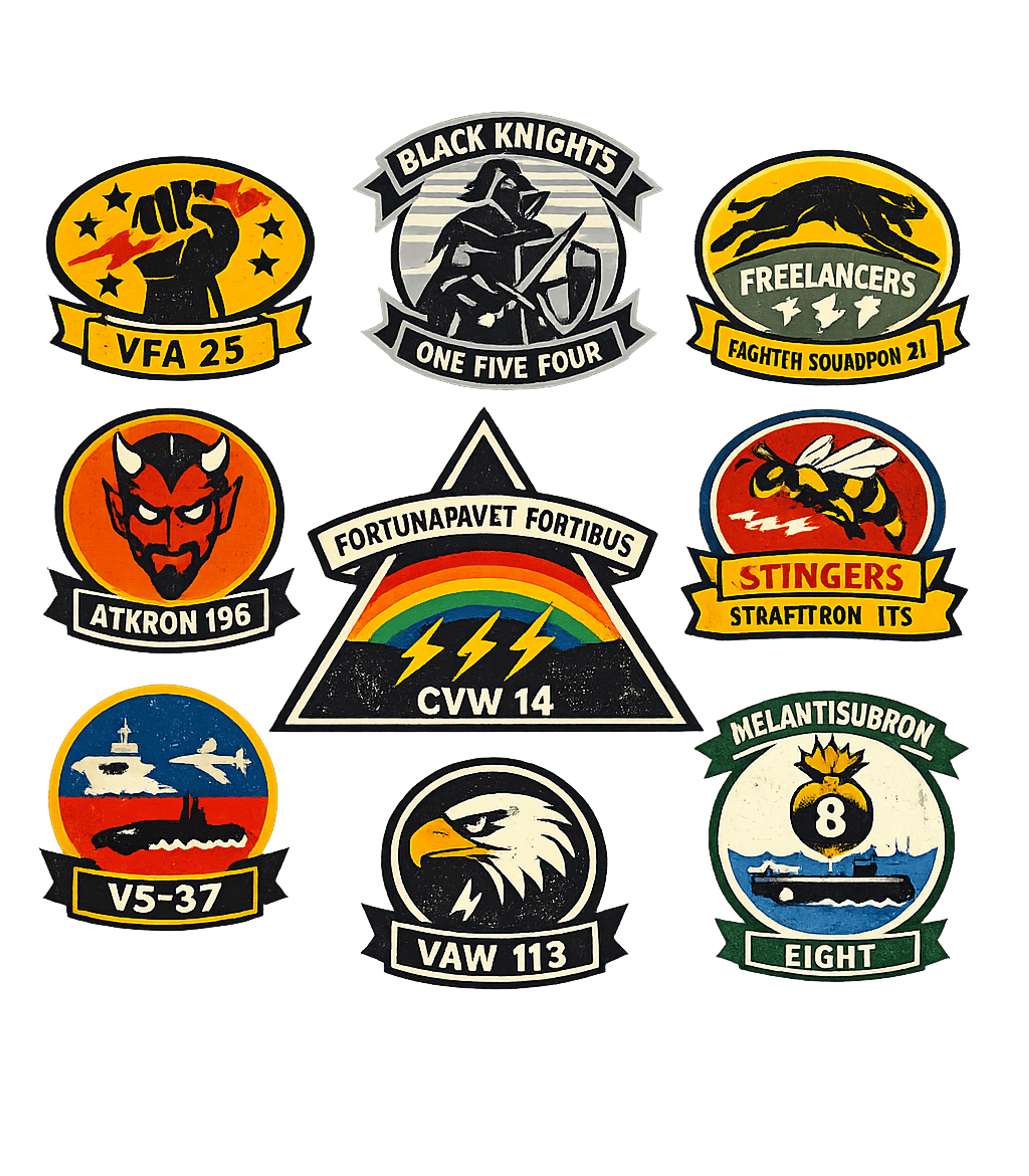 Vintage Squadron Patches