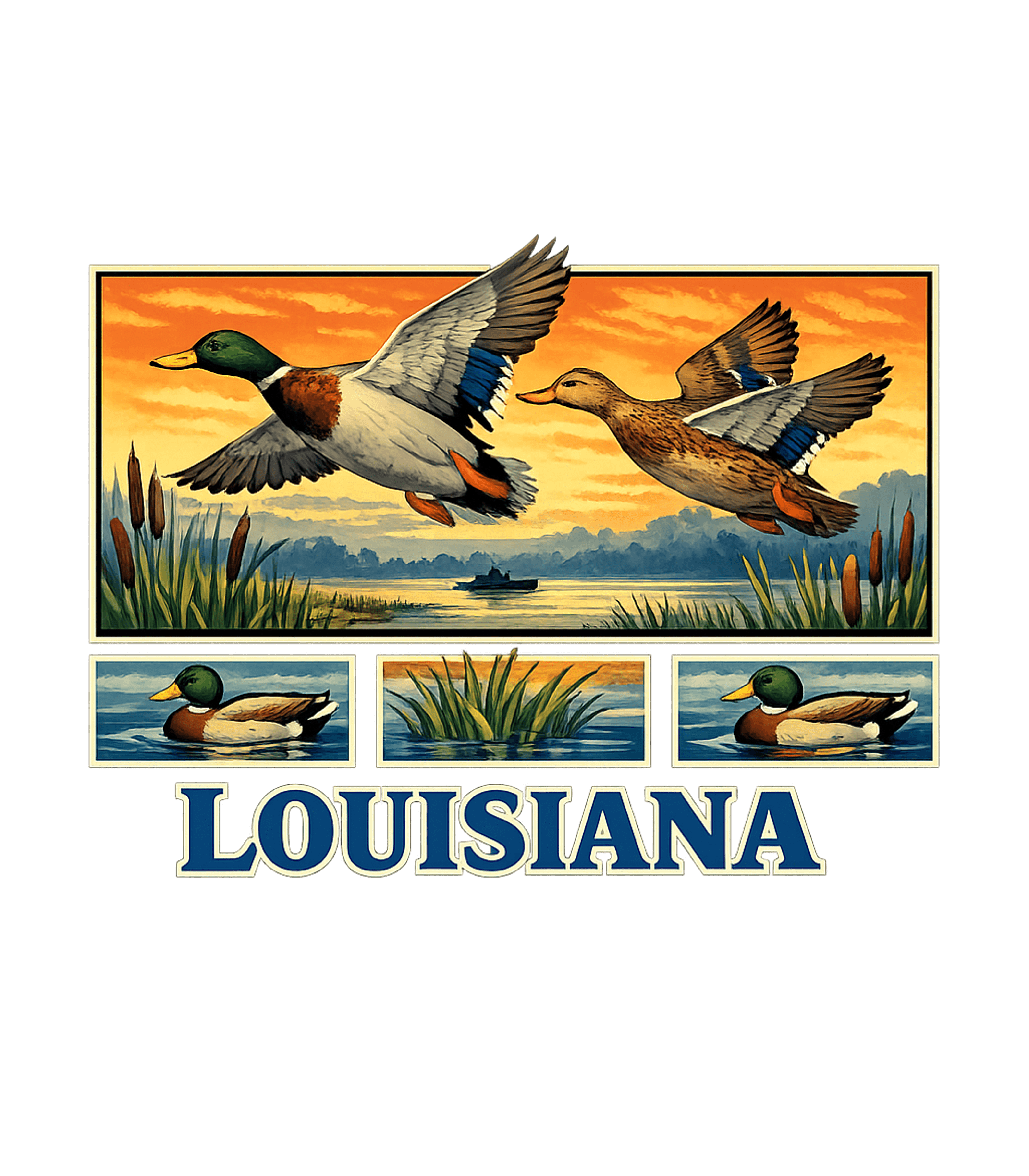 Recycled Louisiana Ducks T-Shirt (2010s)