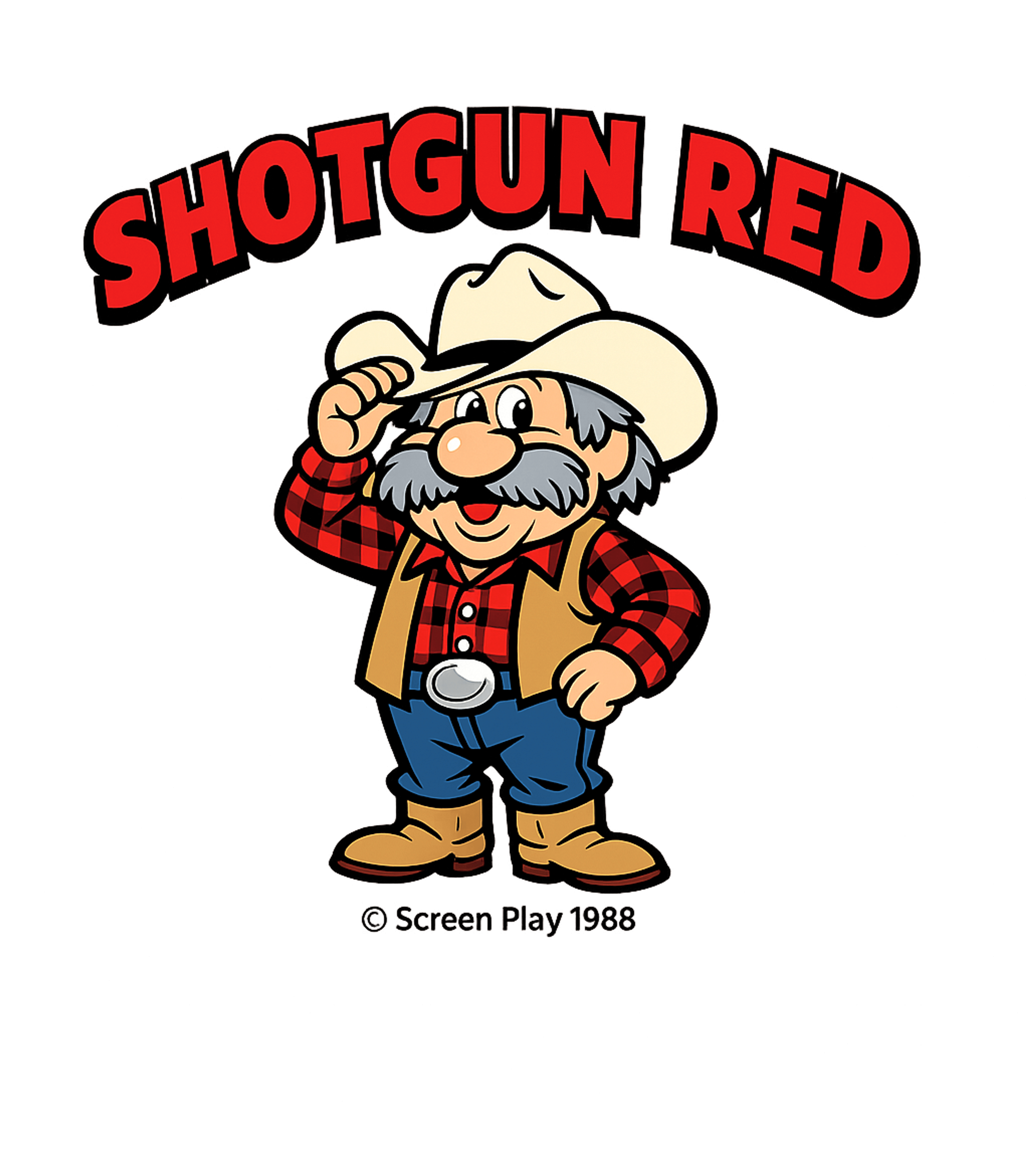 Vintage Autographed Shotgun Red T-Shirt (1980s)