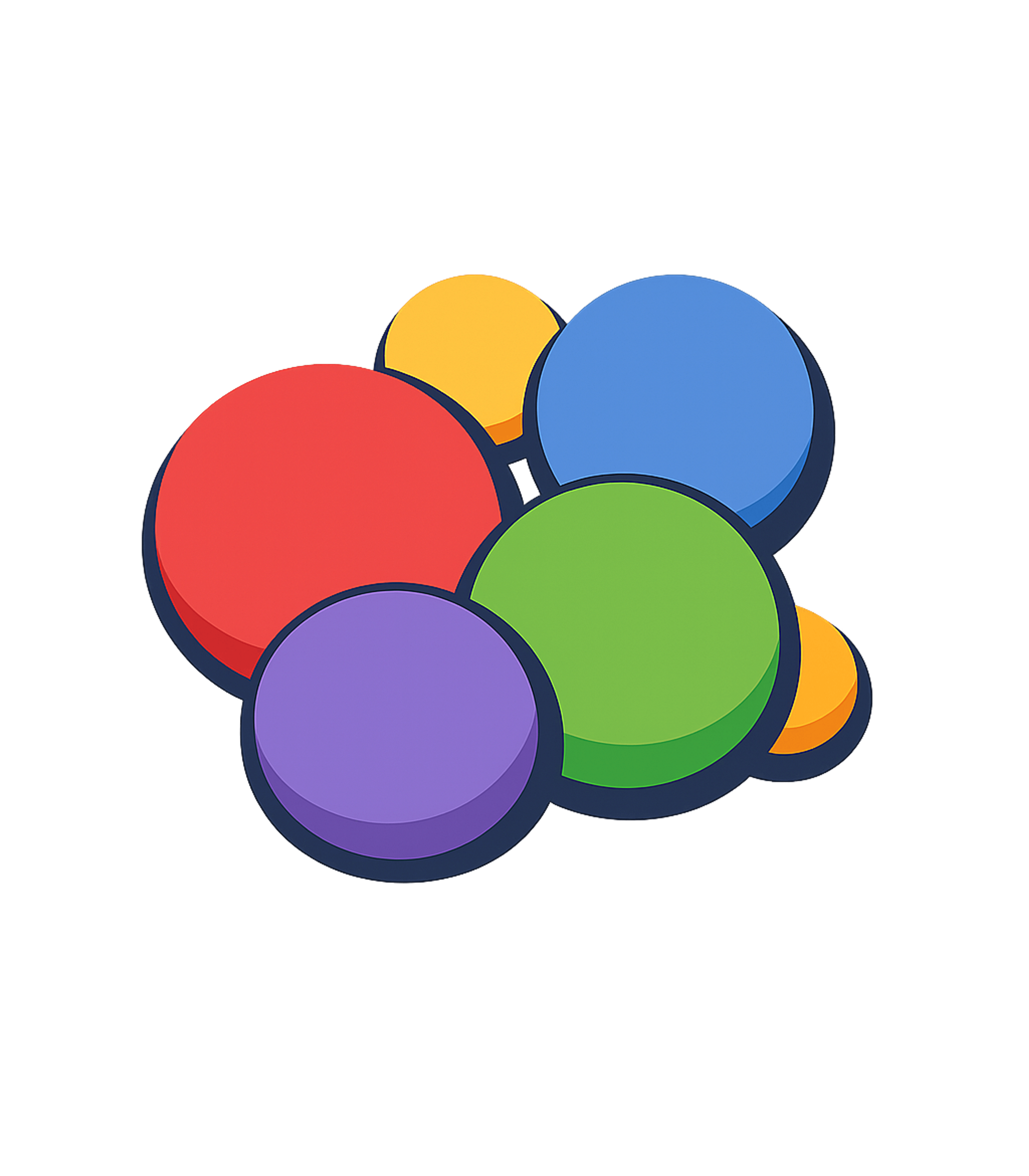 Vintage  Maverick Colorful Circles Sleeveless T-Shirt