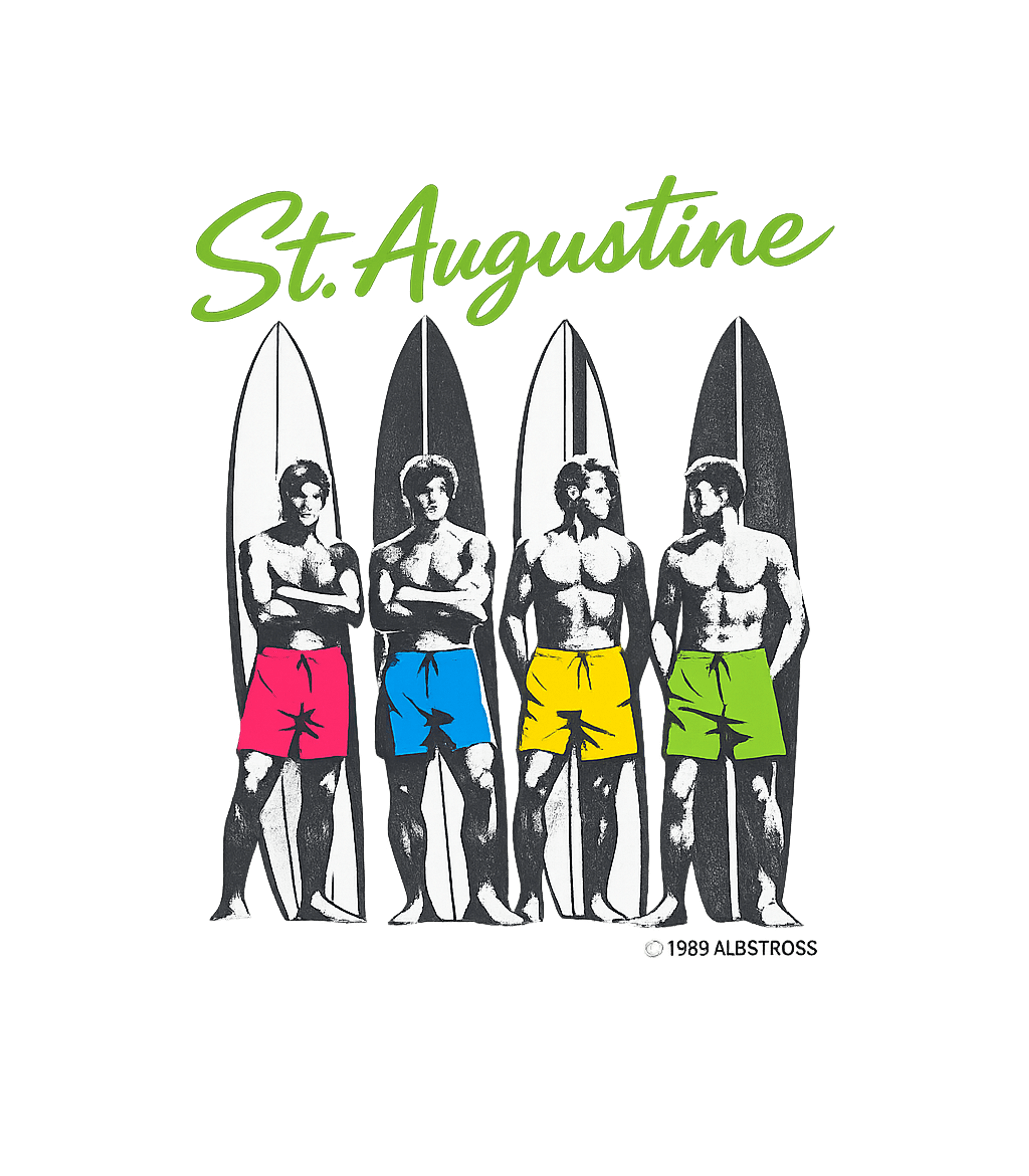 Vintage 1989 "St. Augustine" Surfing Tank Top T-Shirt