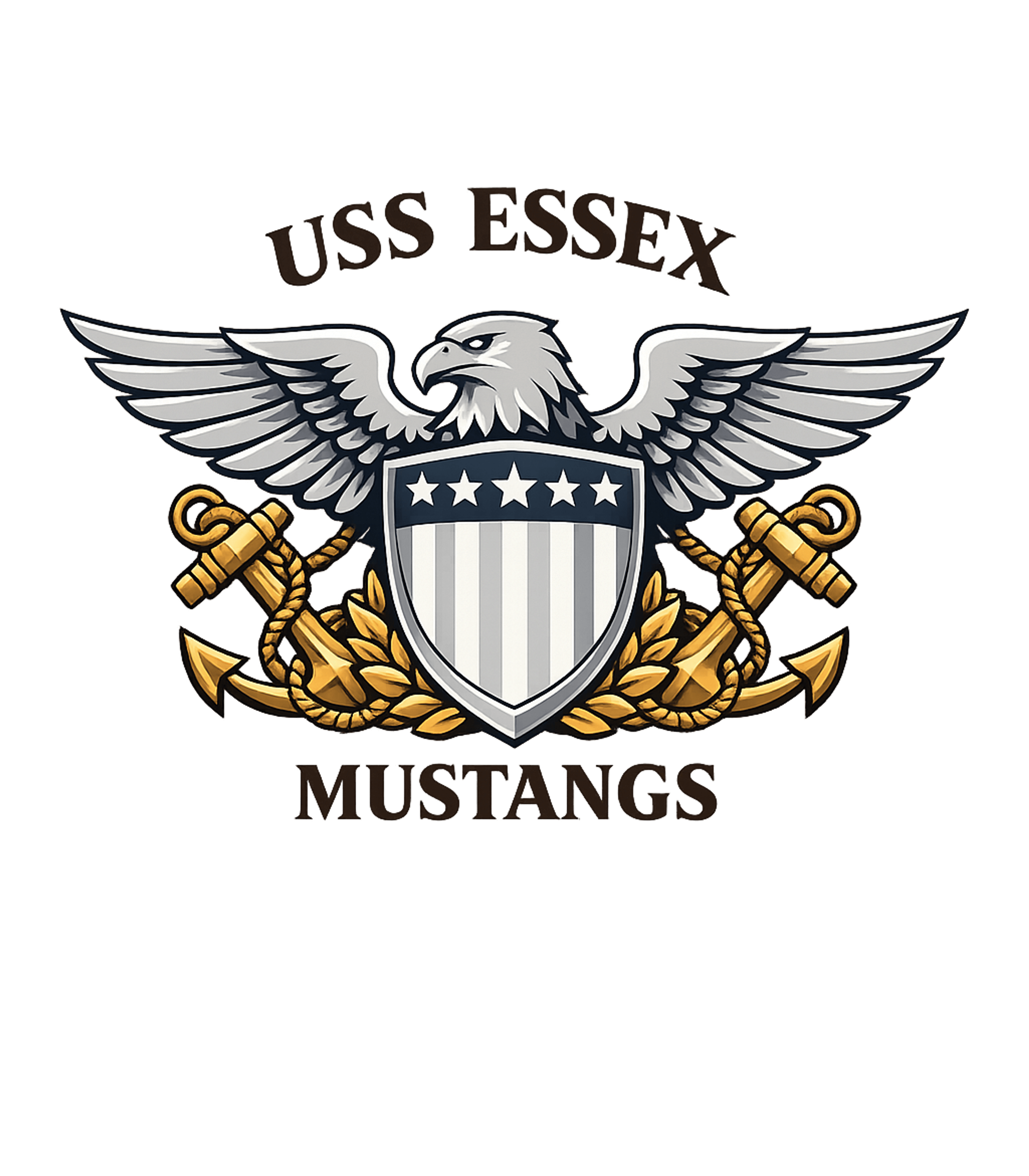 USS Essex Mustangs Emblem