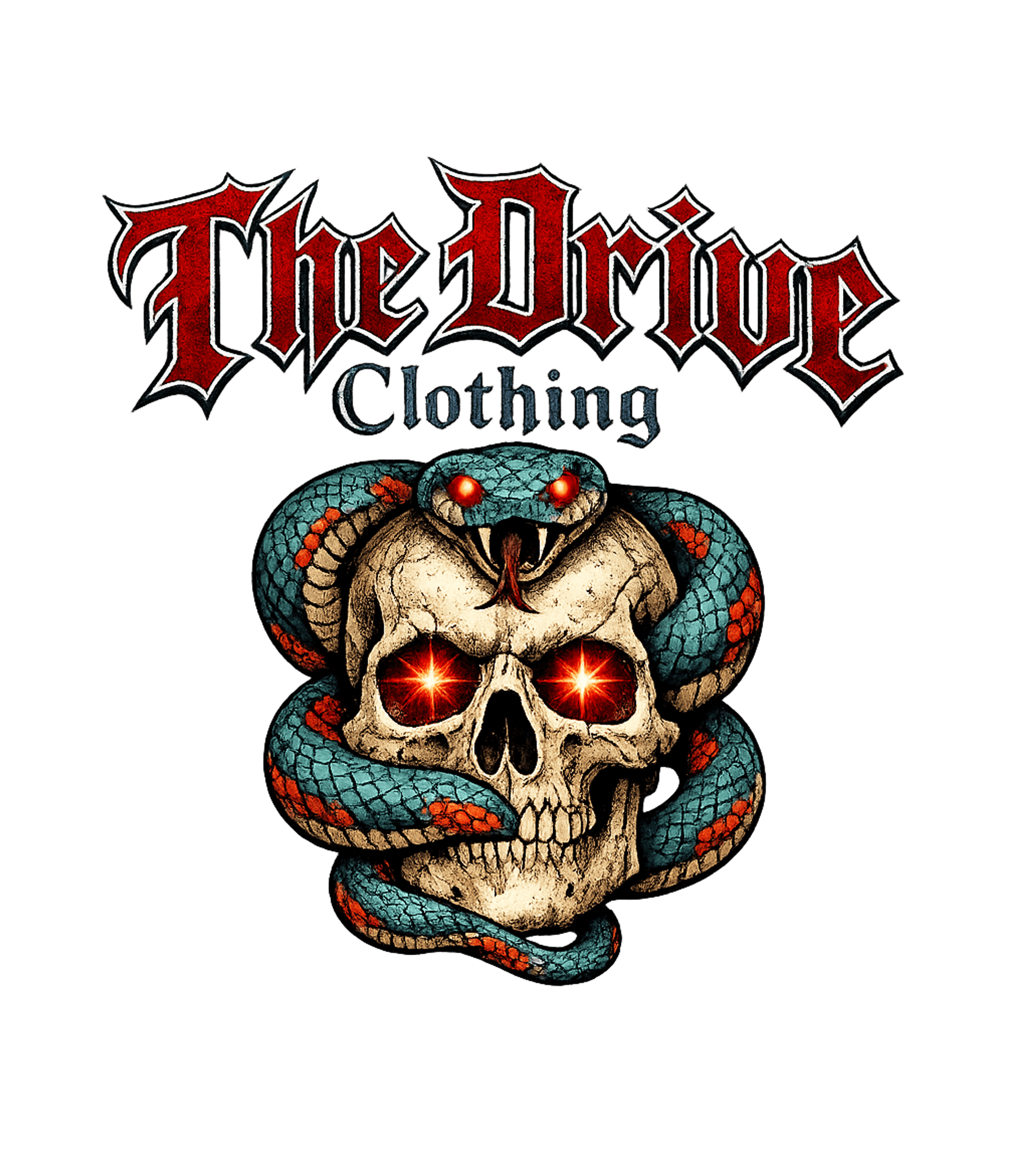 TDC SNAKE VINTAGE TEE *BLUE JEAN*