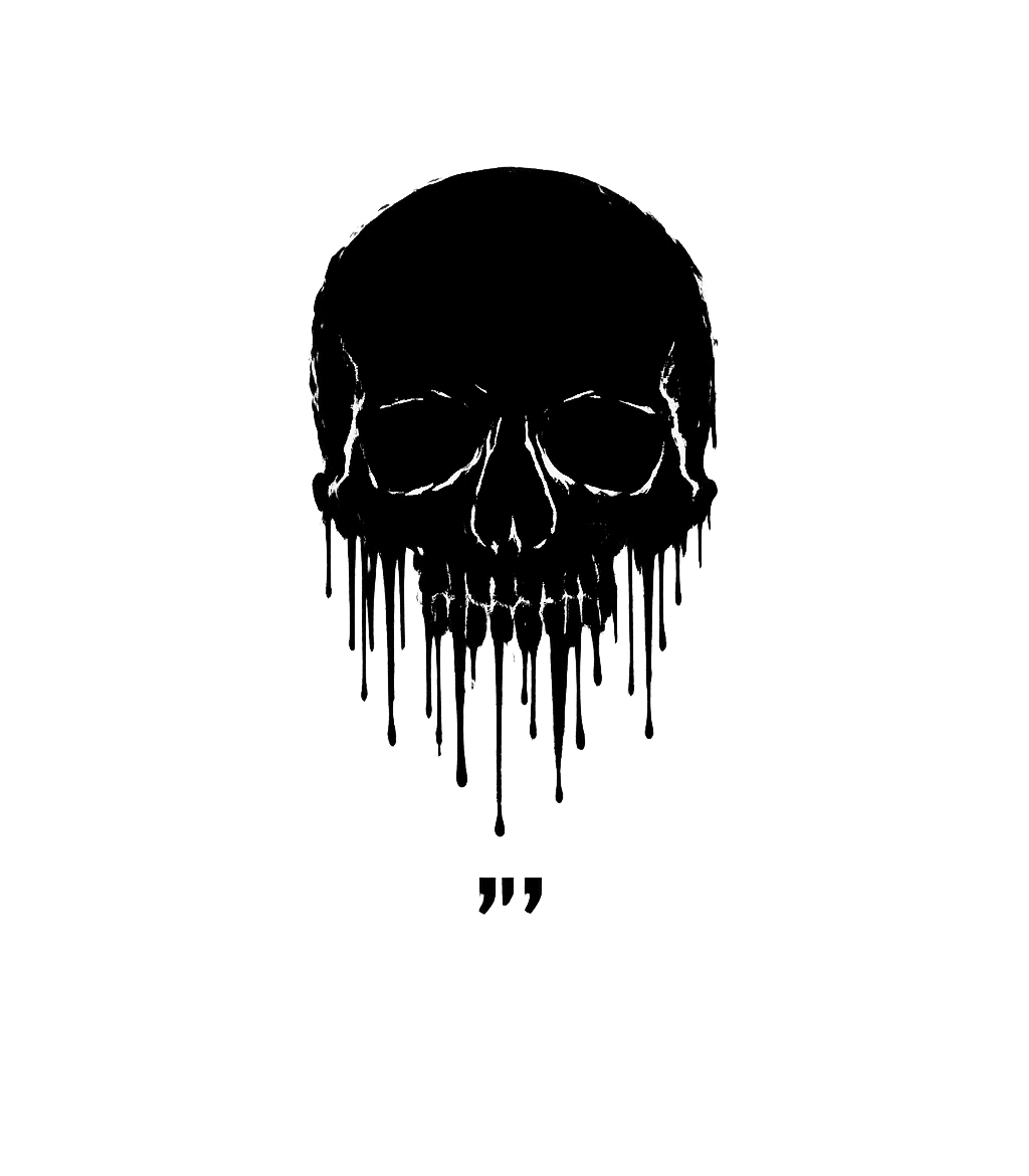 Minimalist Skull Outline