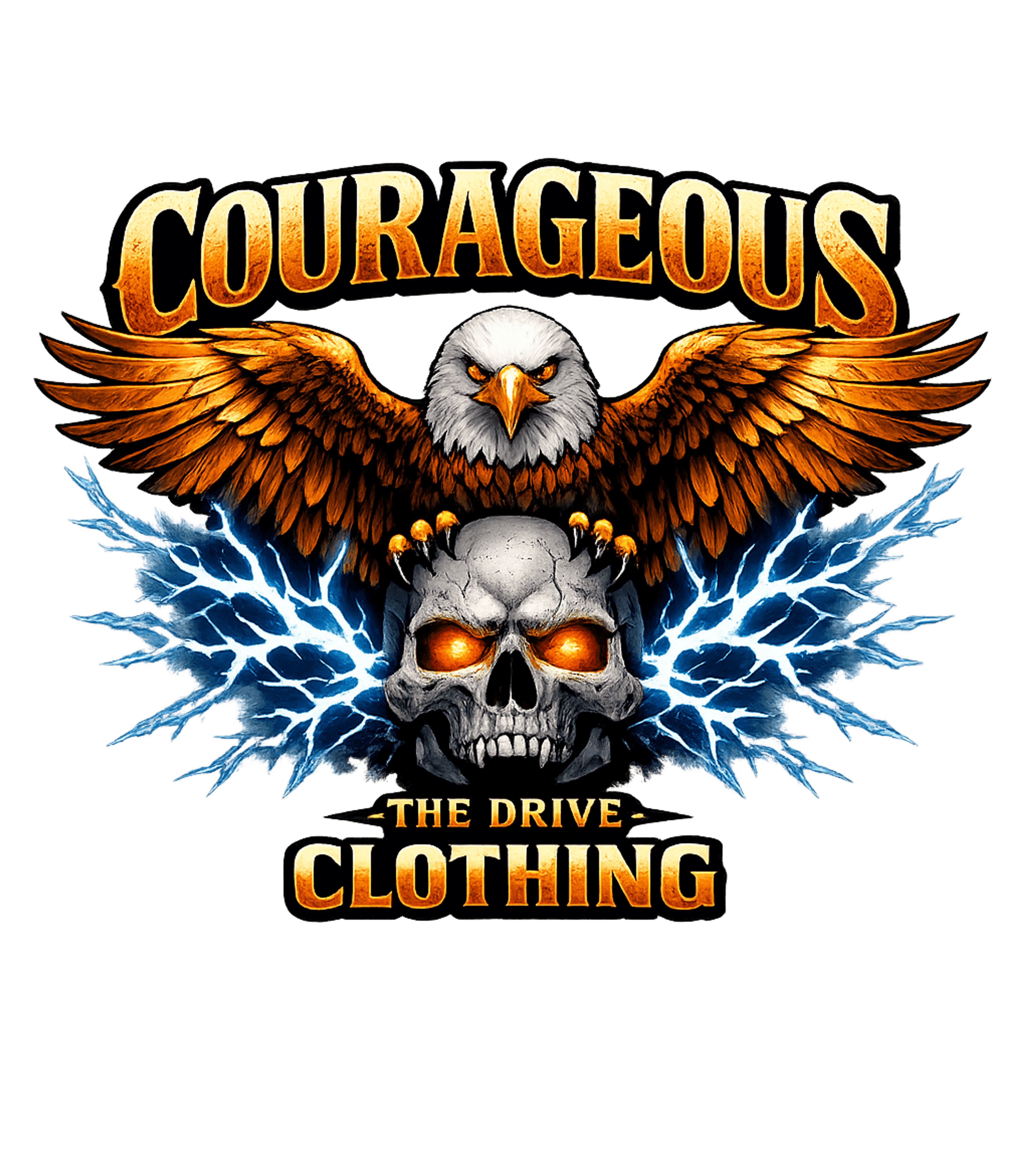 COURAGEOUS MILITARY GREEN CLASSIC TEE