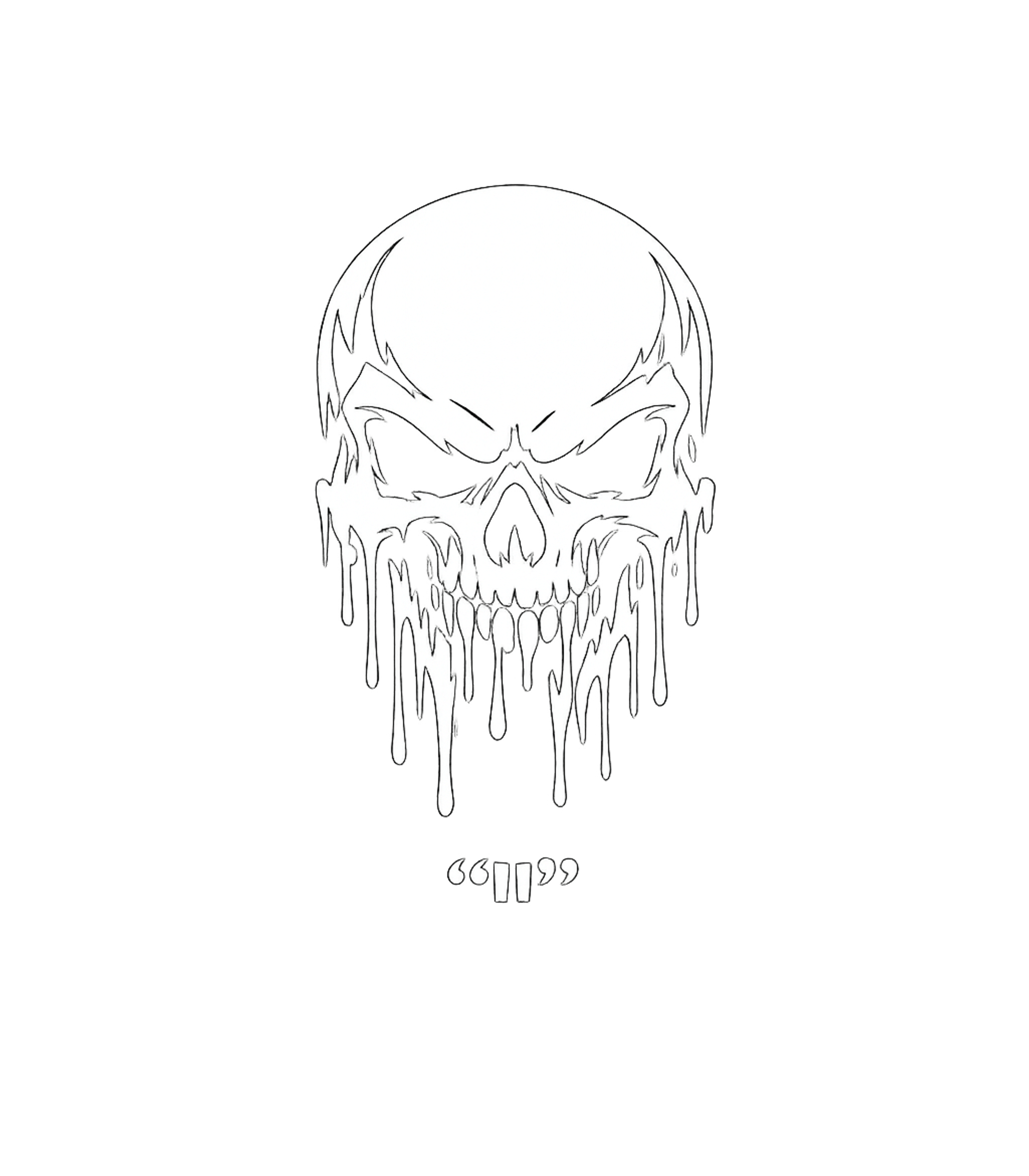 DRIPPY SKULL CLASSIC TEE