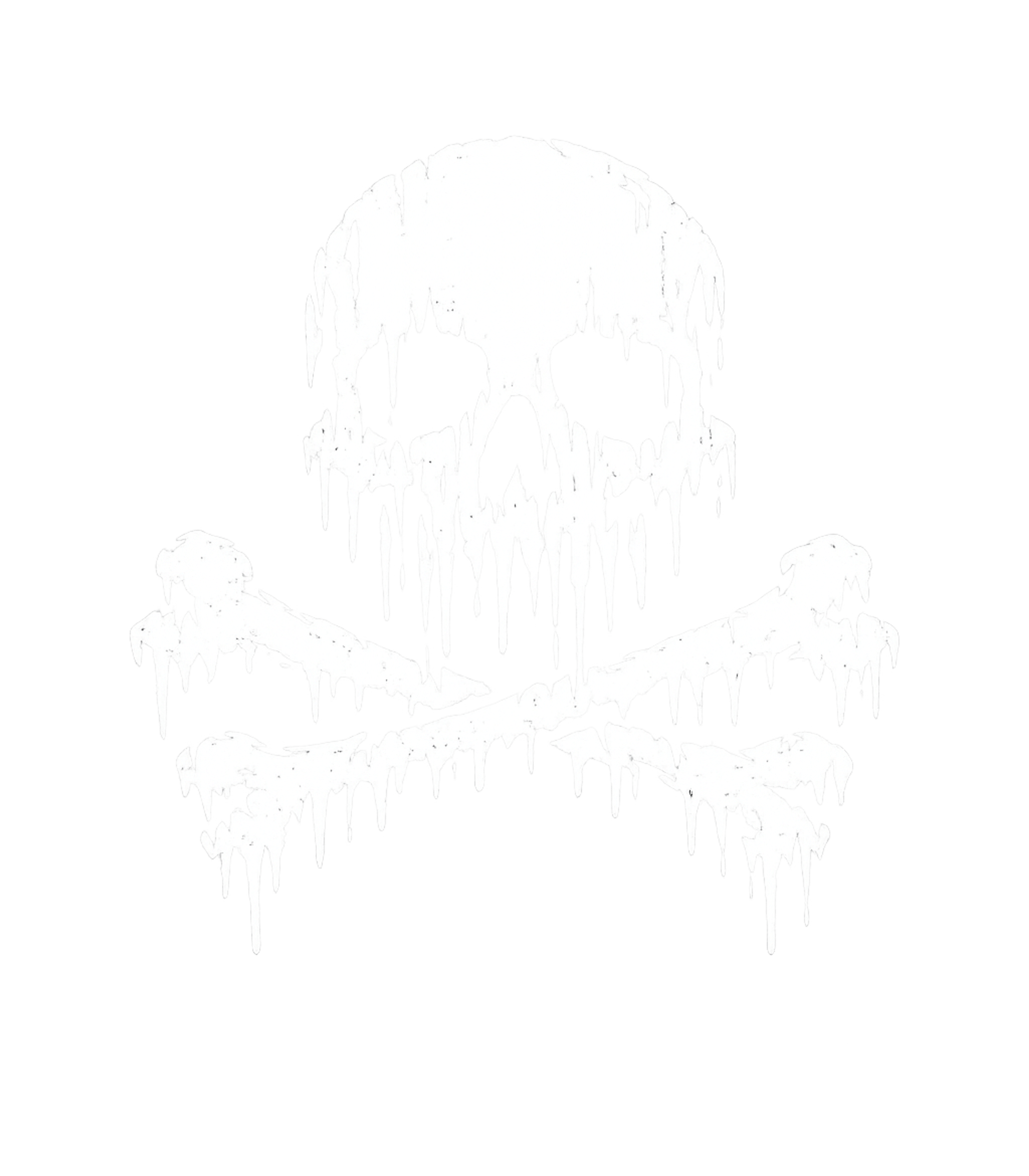 Dripping Skull Crossbones