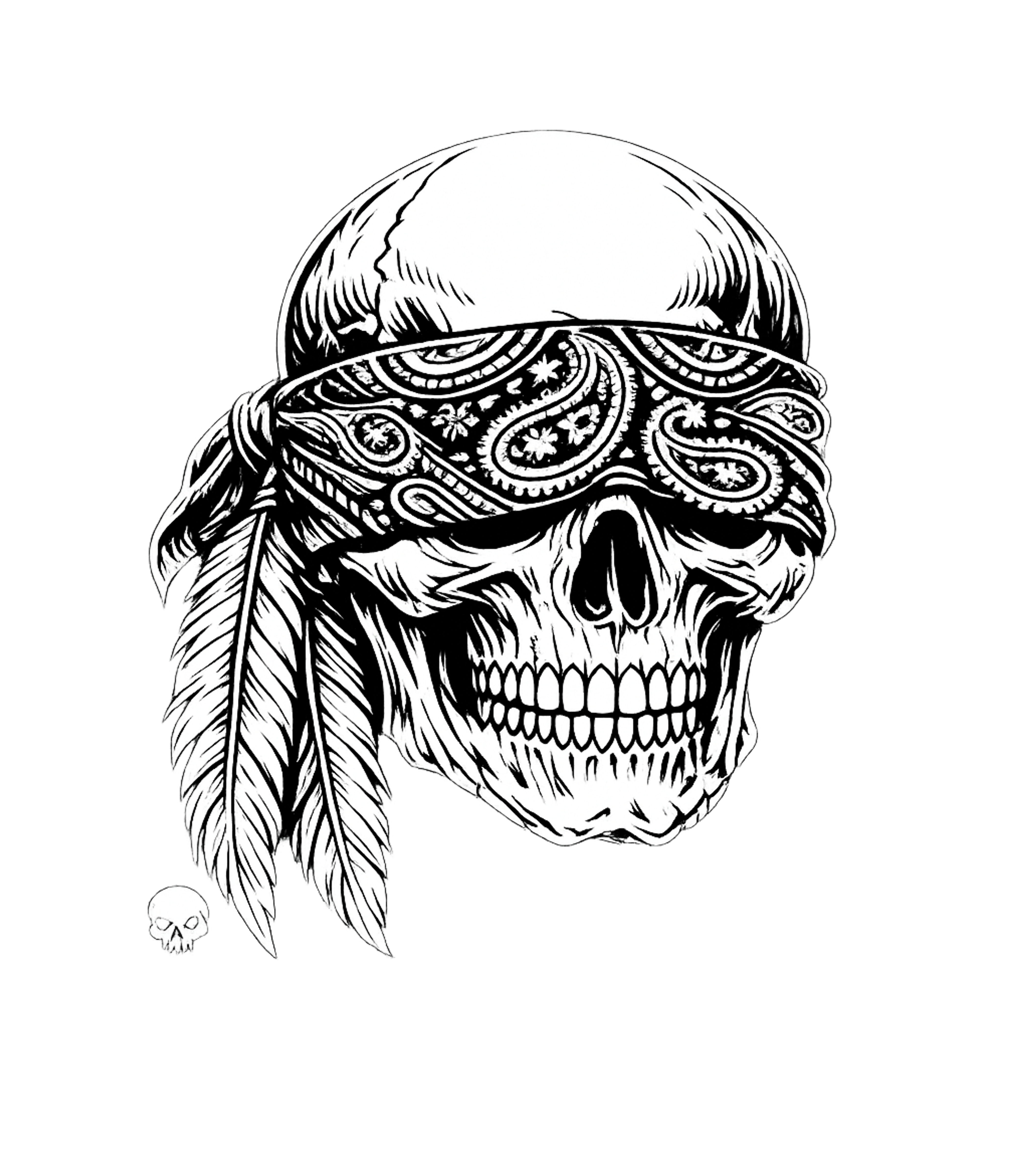 Rebel Skull Design