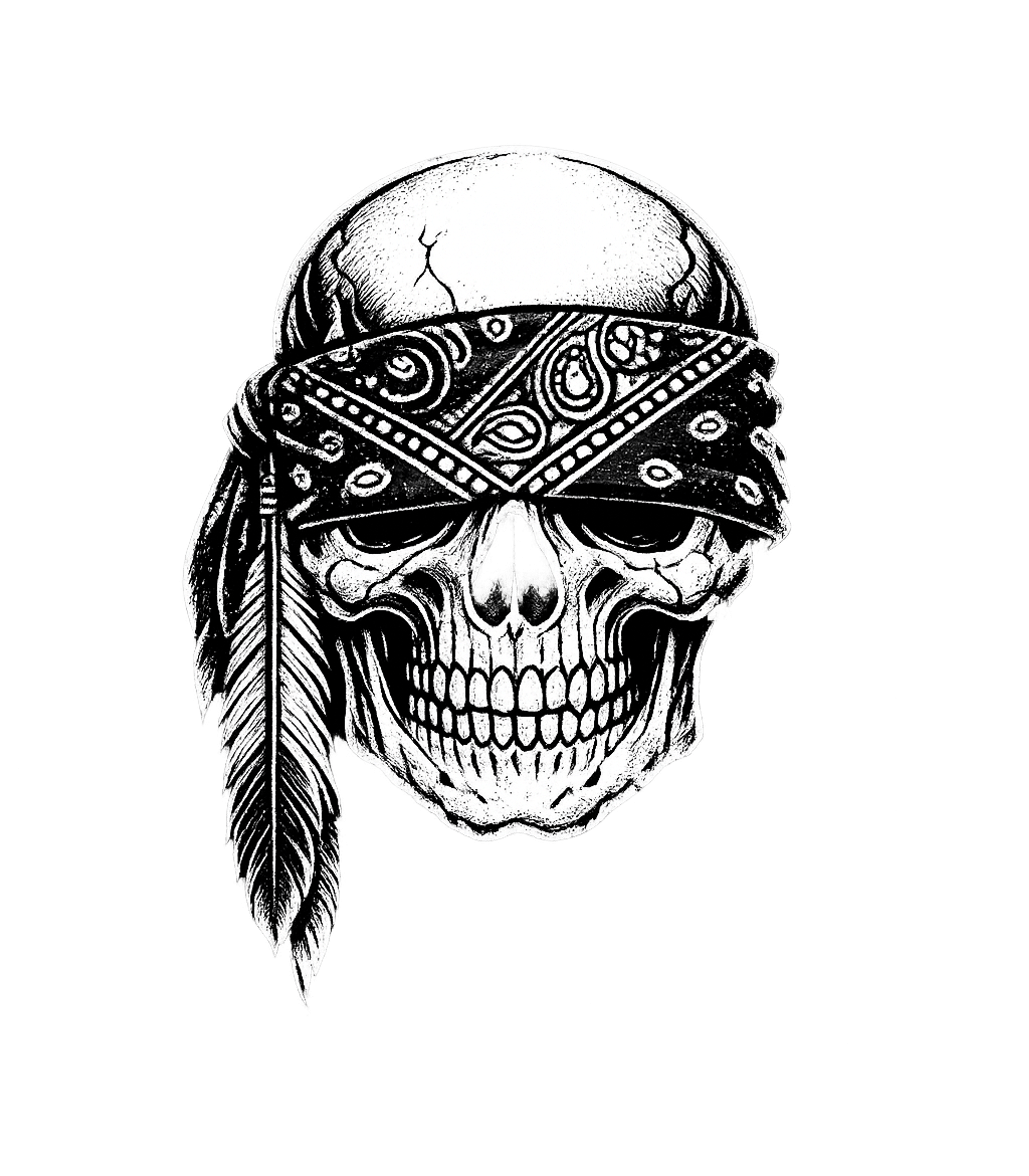 Rebellious Bandana Skull
