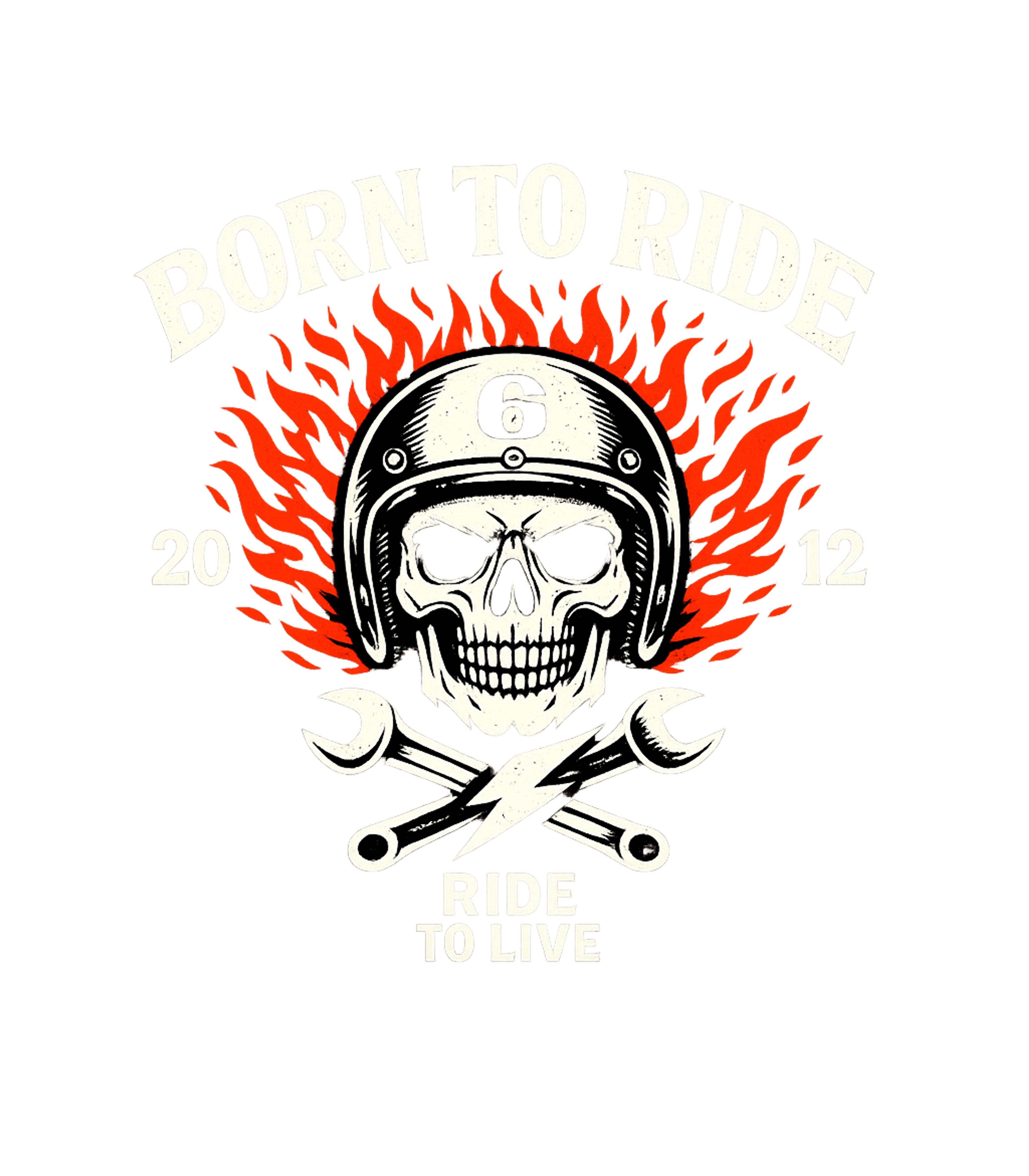 Born To Ride Skull