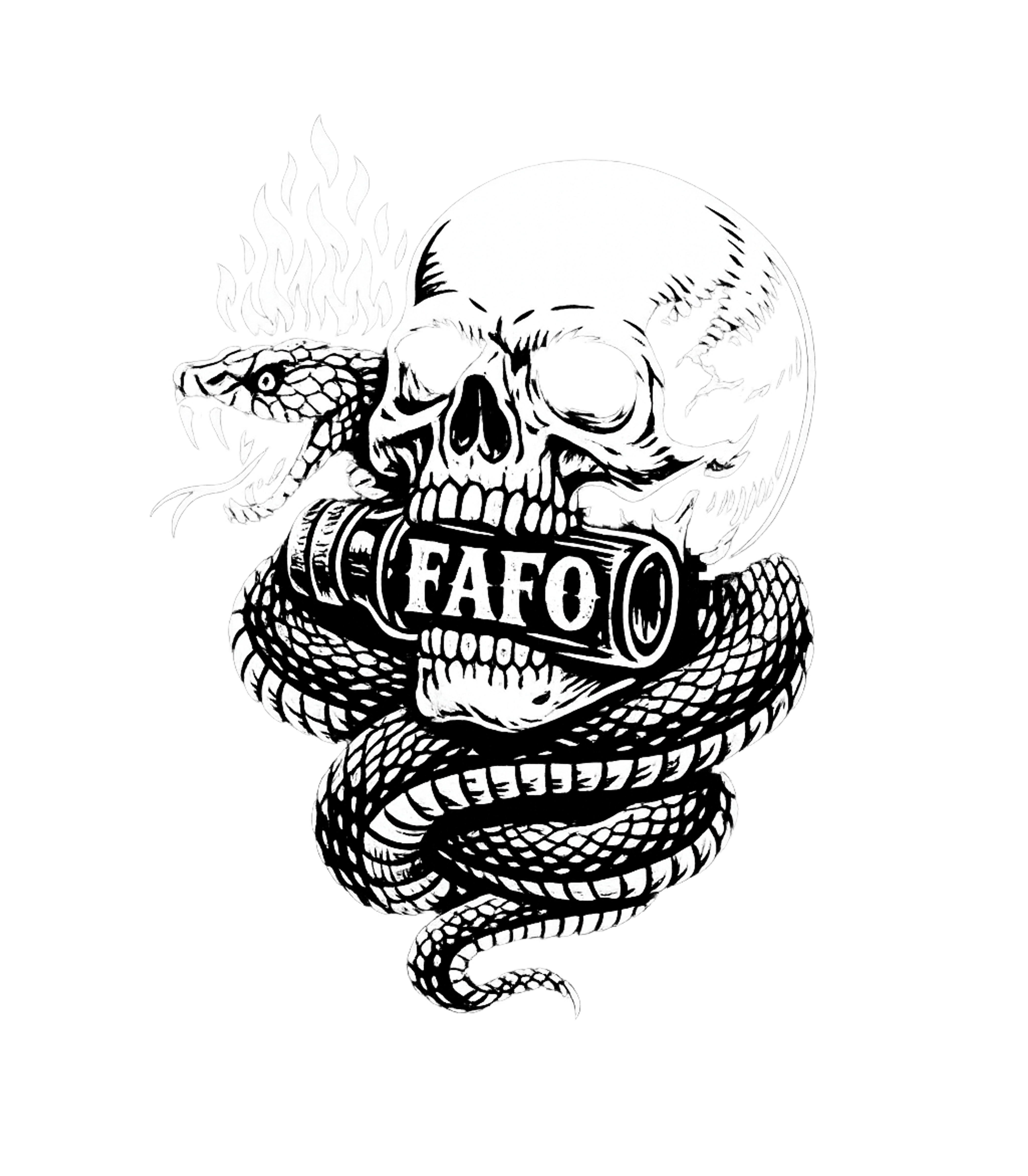 FAFO Skull Snake