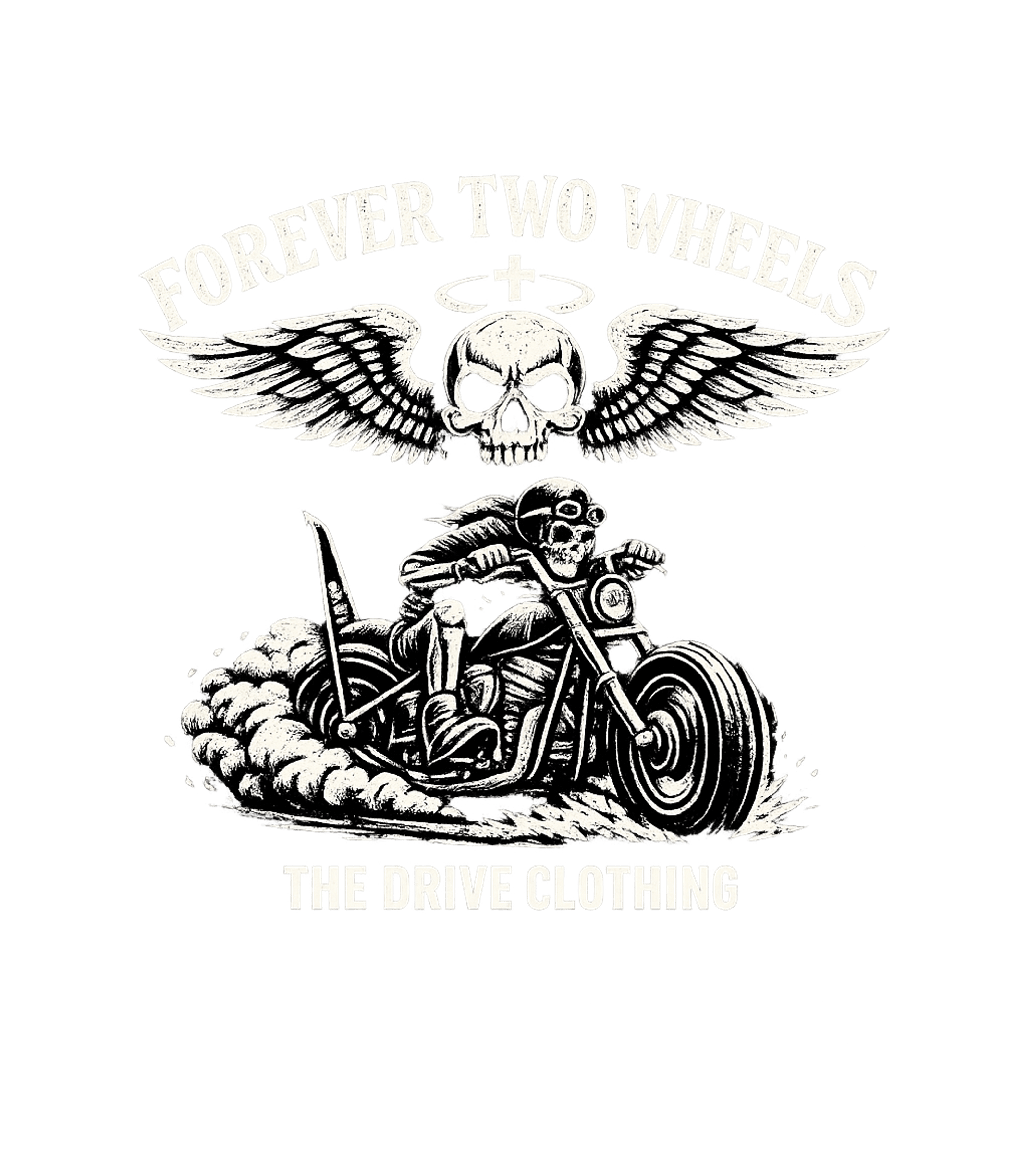 TWO WHEELS BLACK CLASSIC TEE